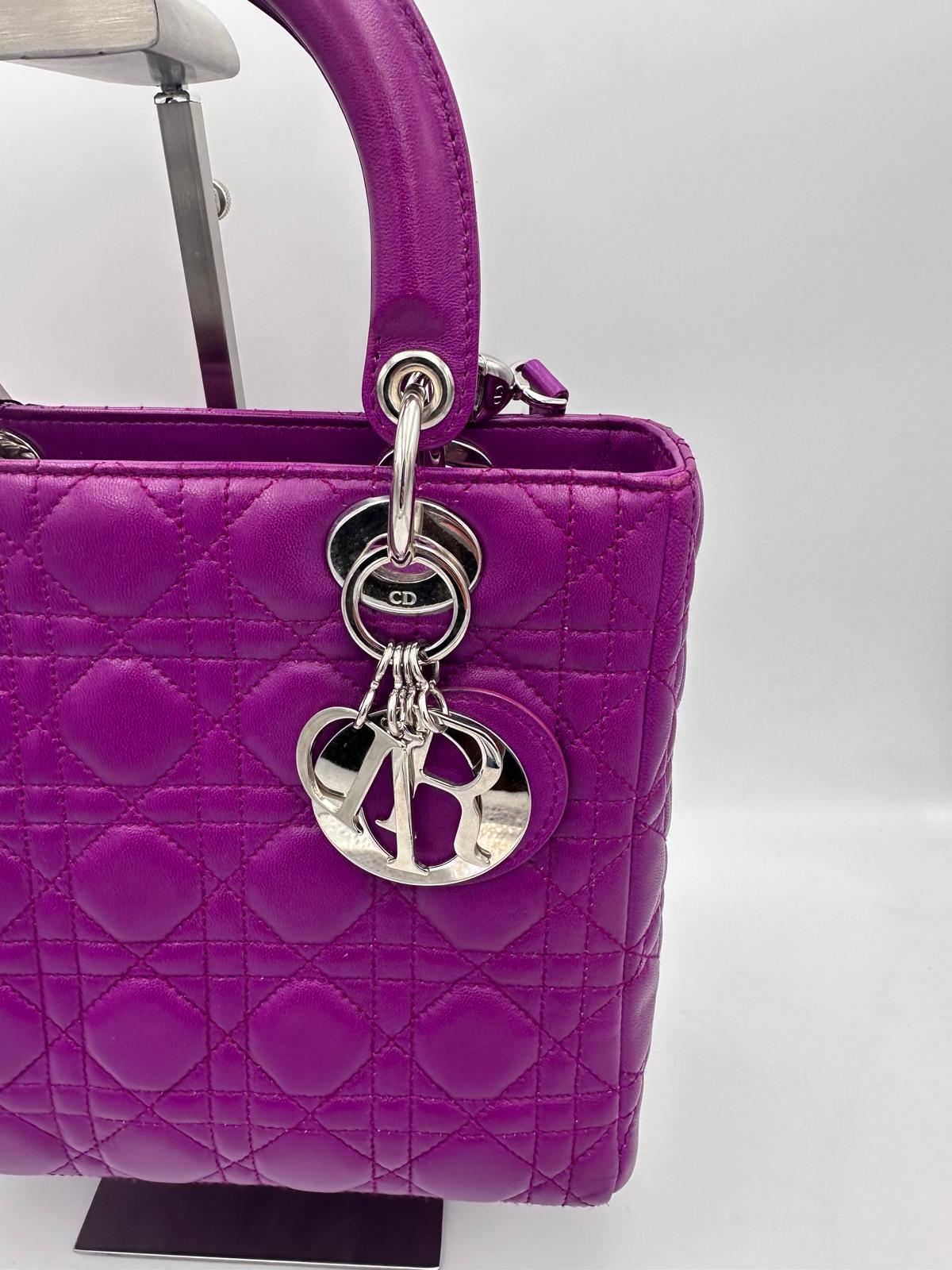 DIOR - Lady Dior MM Viola