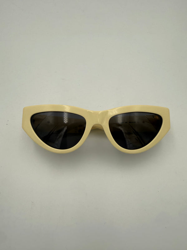 GUCCI - Dove Grey and Gold Sunglasses