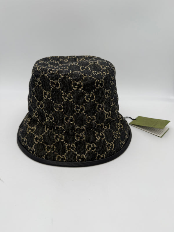 GUCCI - GG DENIM Fedora Hat Size M