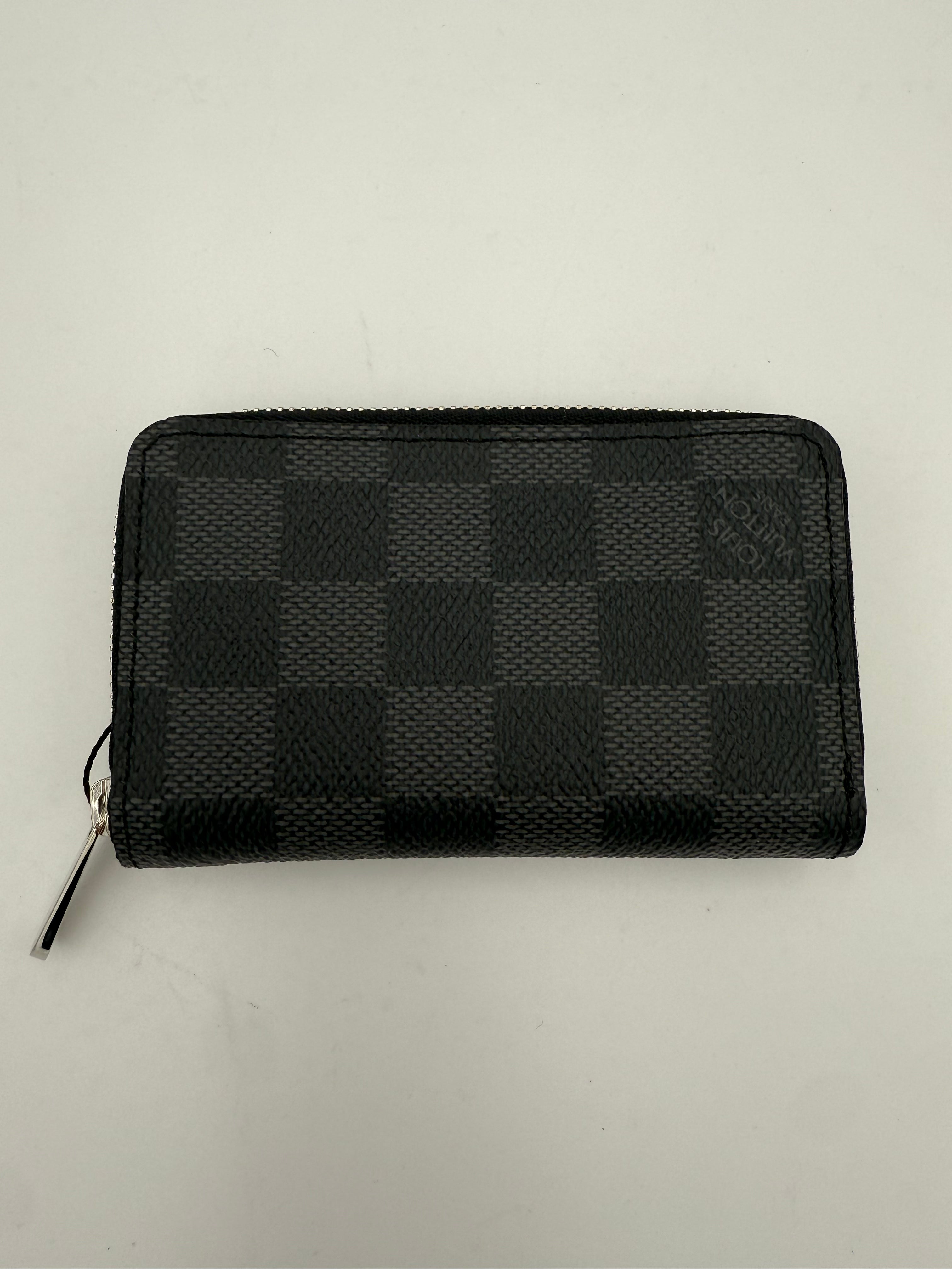 LOUIS VUITTON - Portamonete / Portacarte con zip damier graphite