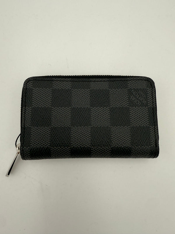 LOUIS VUITTON - Portamonete / Portacarte con zip damier graphite