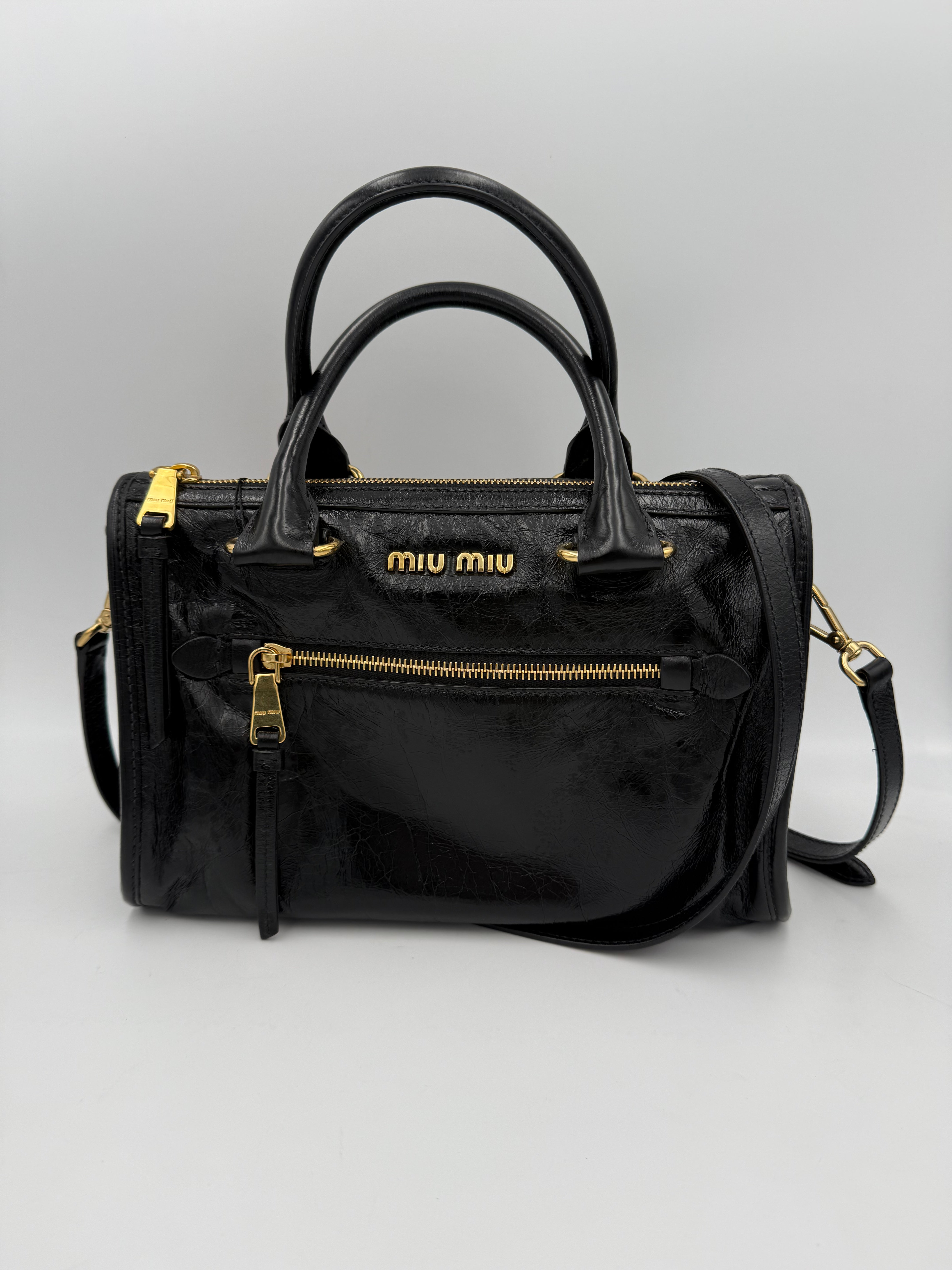 MIU MIU - Tracolla in Vitello Shine
