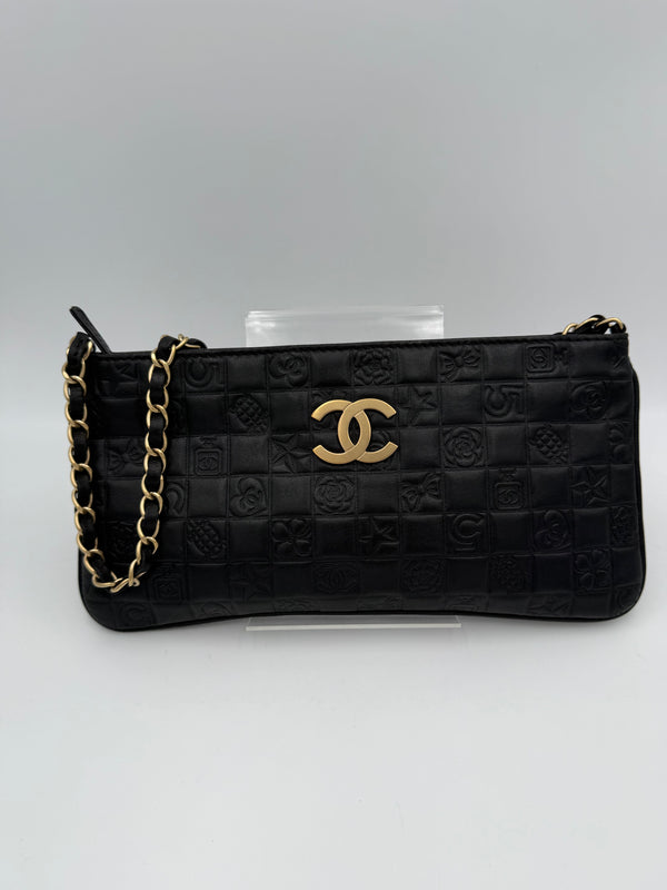 CHANEL - PRECIOUS SYMBOL - Chain Shoulder Clutch