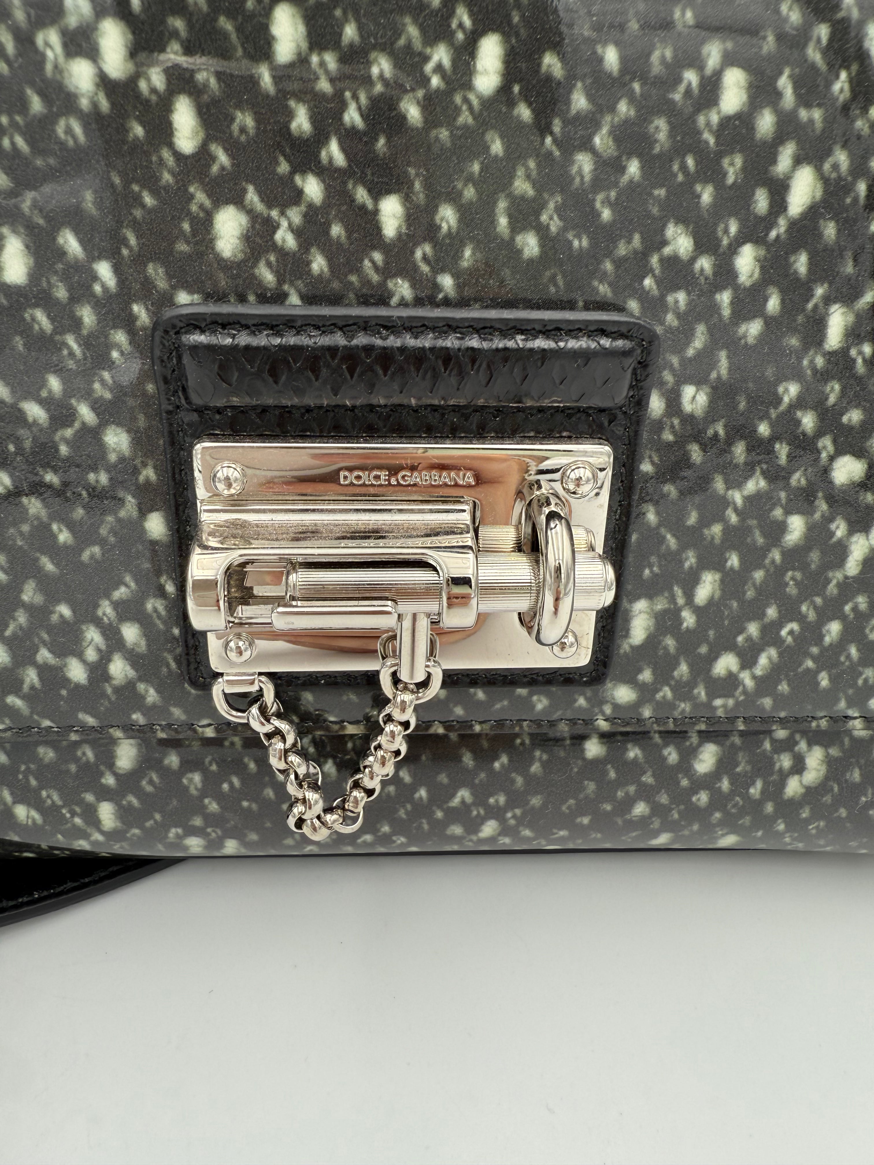 DOLCE & GABBANA - “Monica” Pitone e Vernice