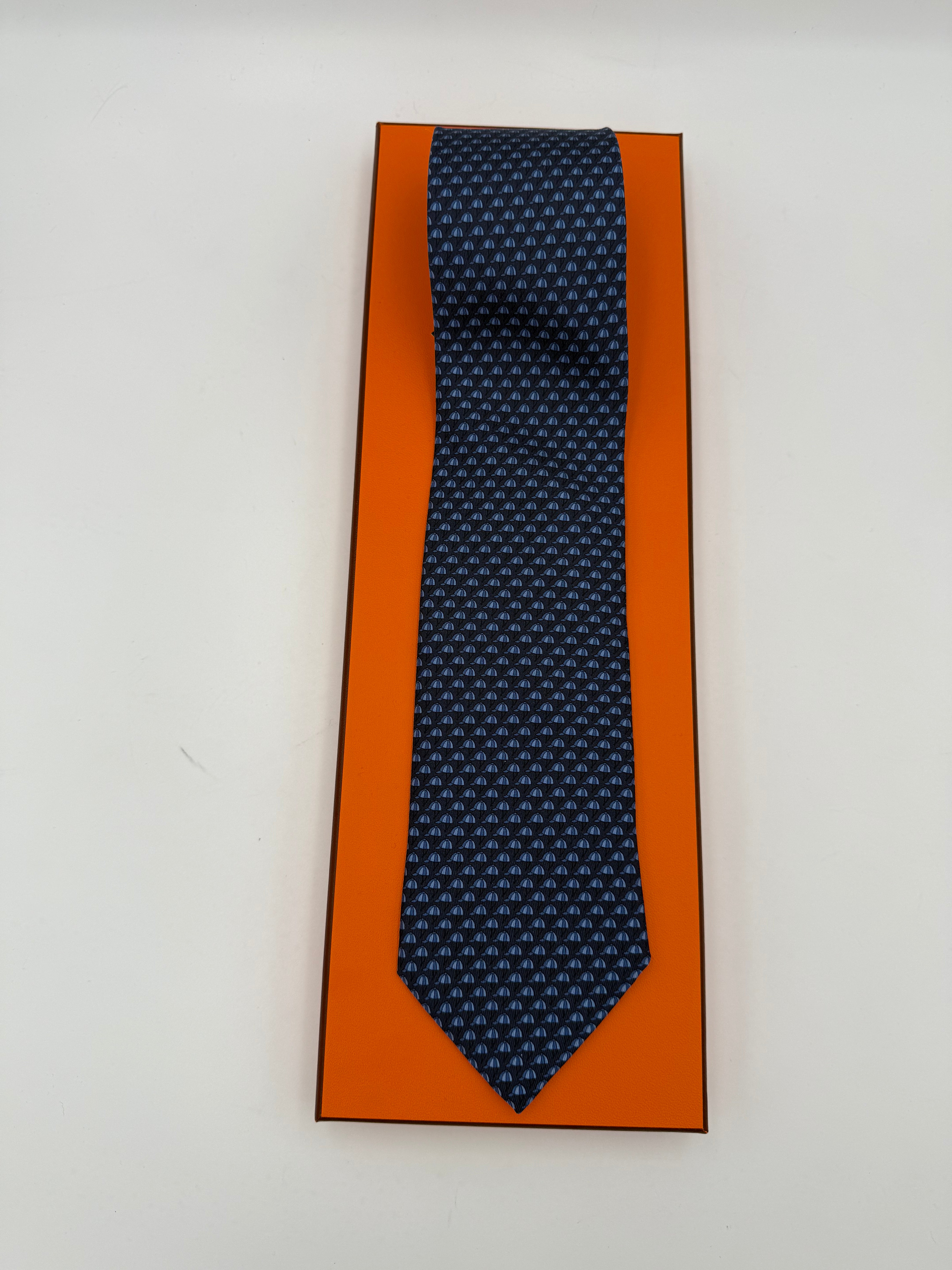 HERMES - Cravatta 100% Seta
