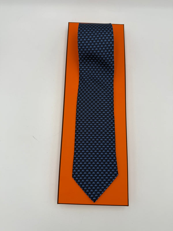 HERMES - Cravatta 100% Seta