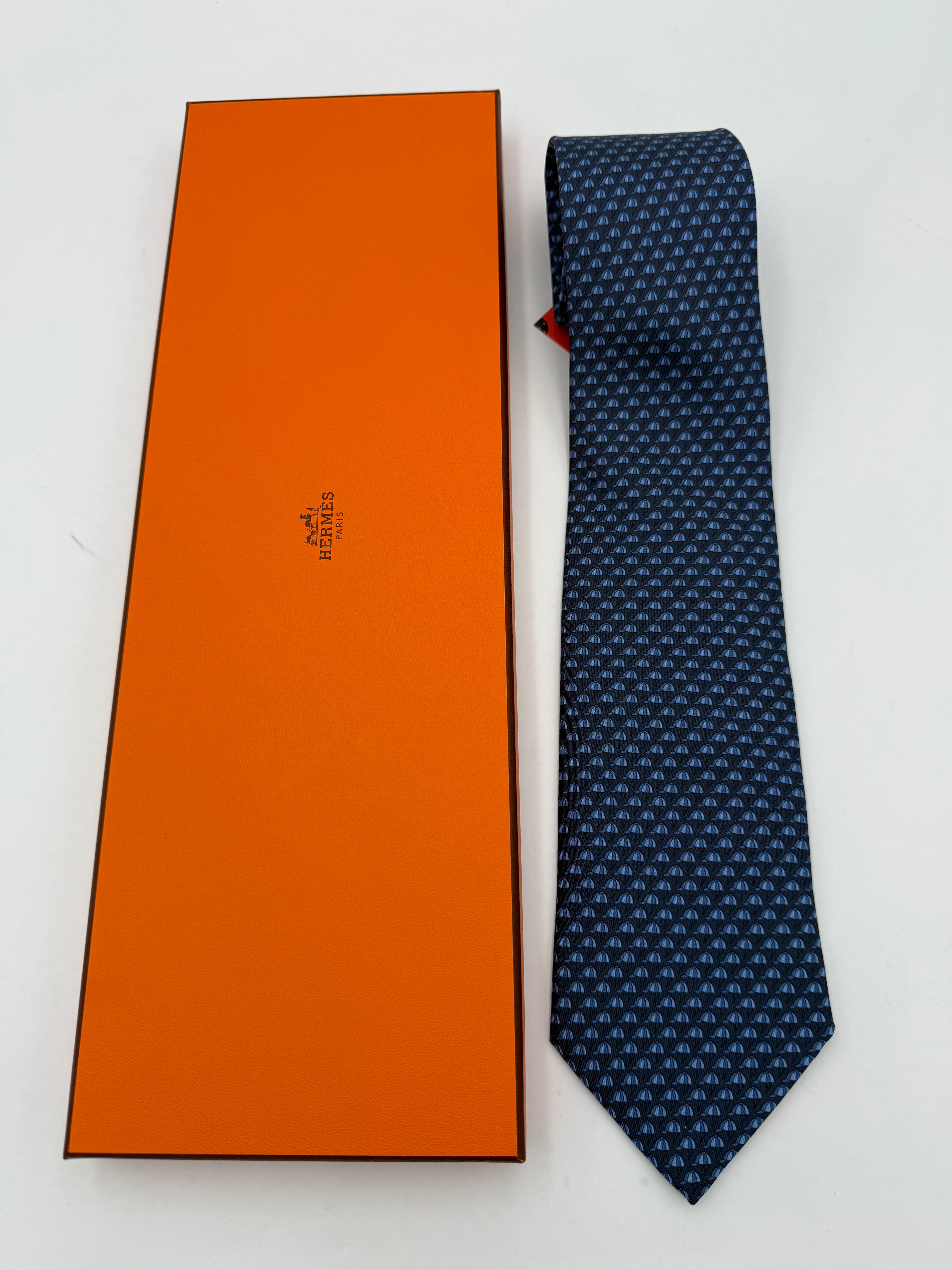 HERMES - Cravatta 100% Seta