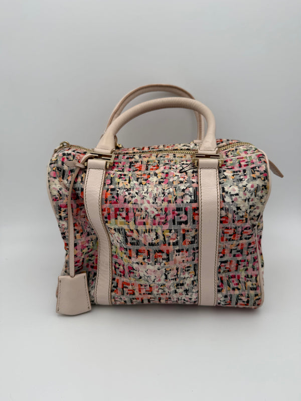 FENDI - Bauletto FF Canvas Fiori