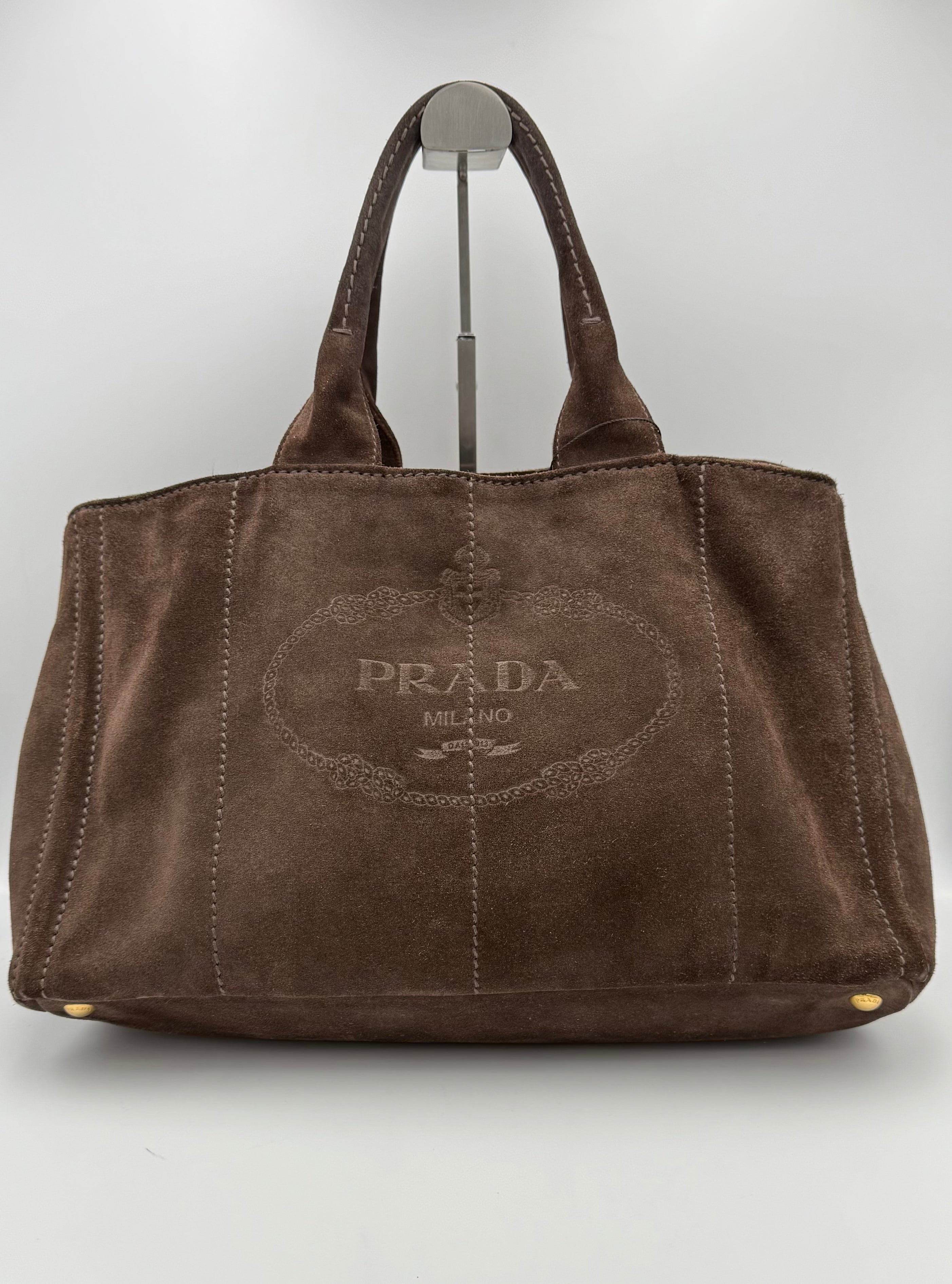 PRADA - Leather Shopping Tote