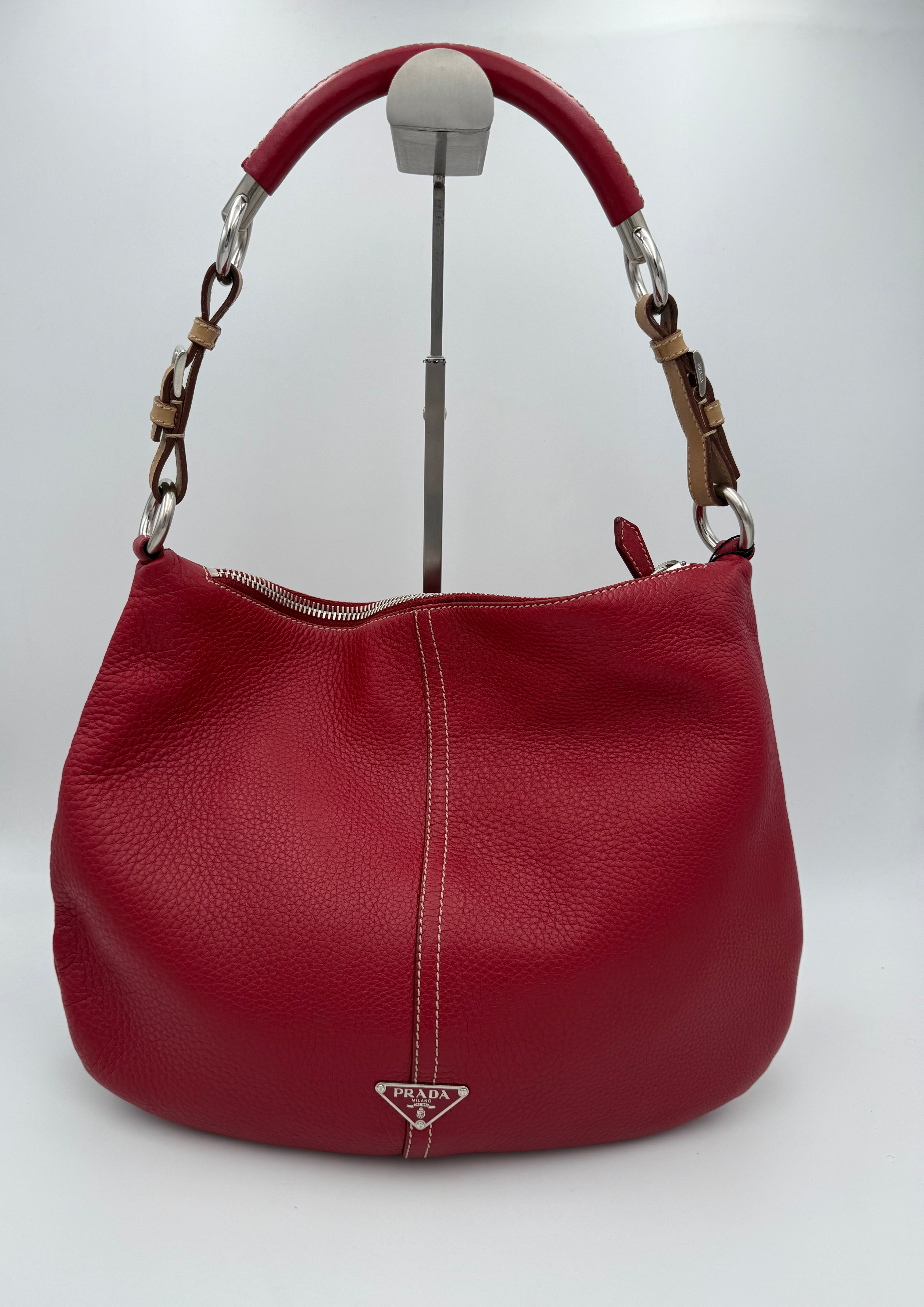 PRADA - SHOULDER Rossa Hobo