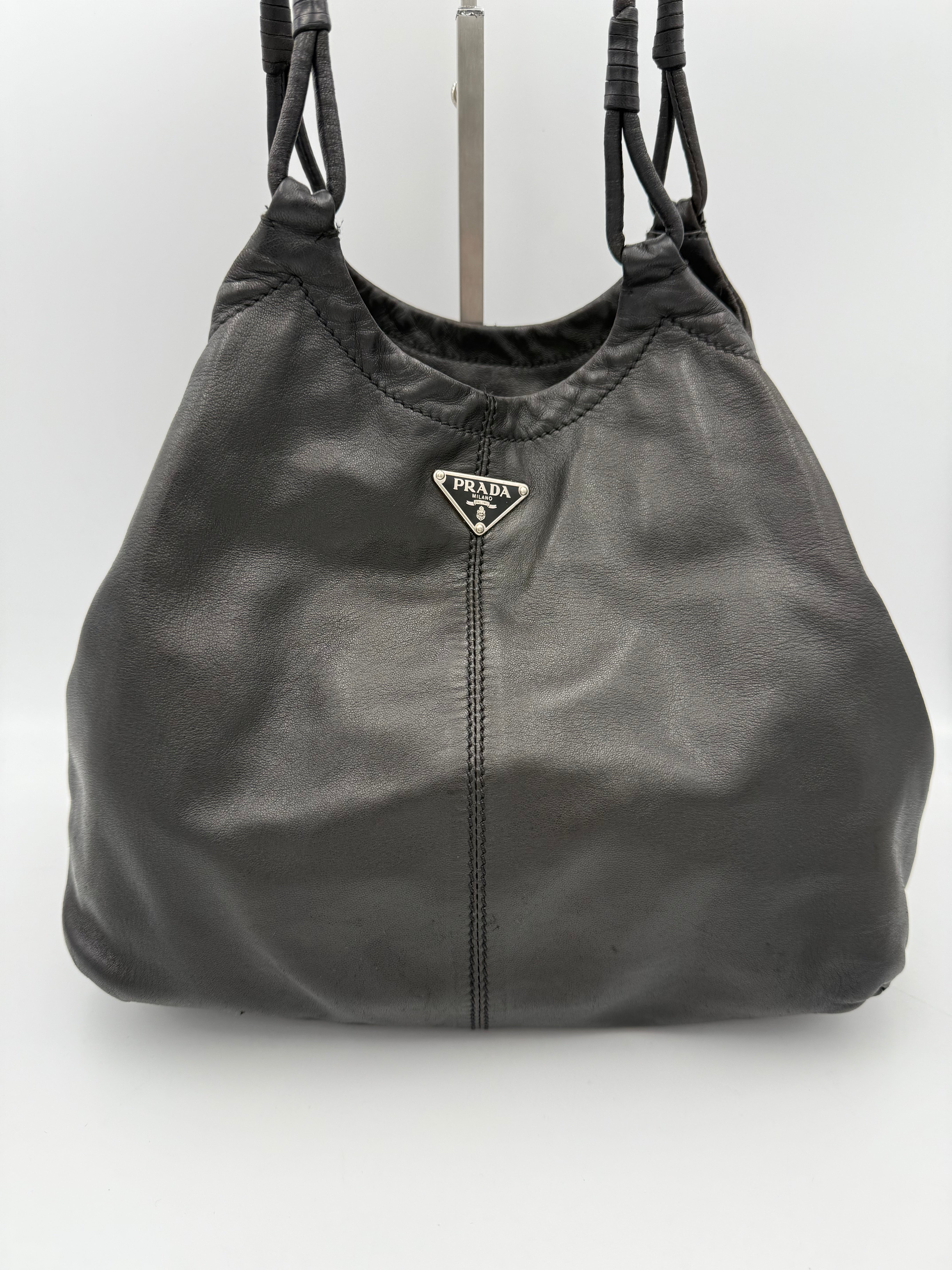PRADA - Black Leather Tote
