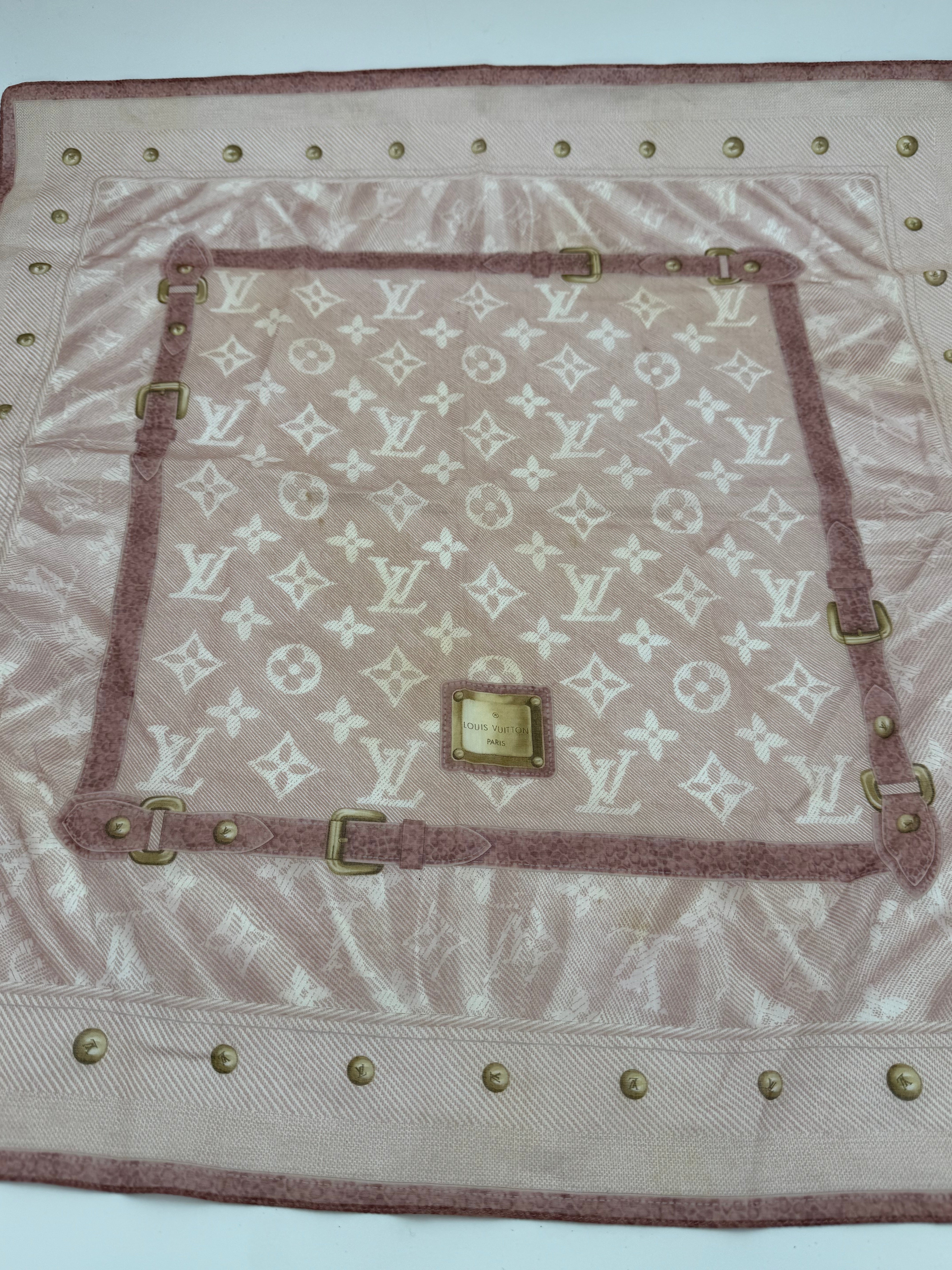 LOUIS VUITTON - Foulard Carrè 55 in cotone