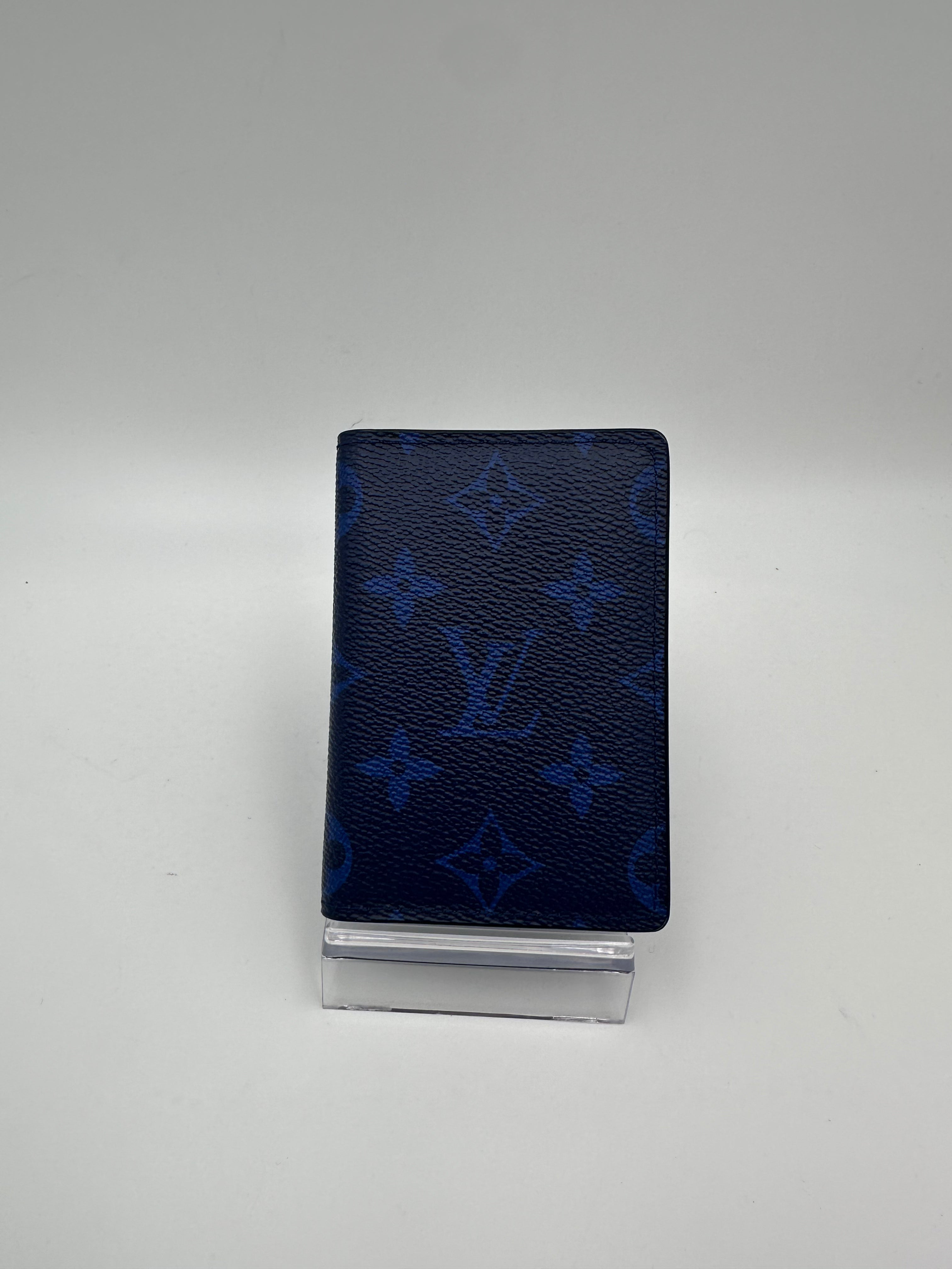 LOUIS VUITTON - Portafoglio Compatto Portacarte ORGANIZER Monogram Blu