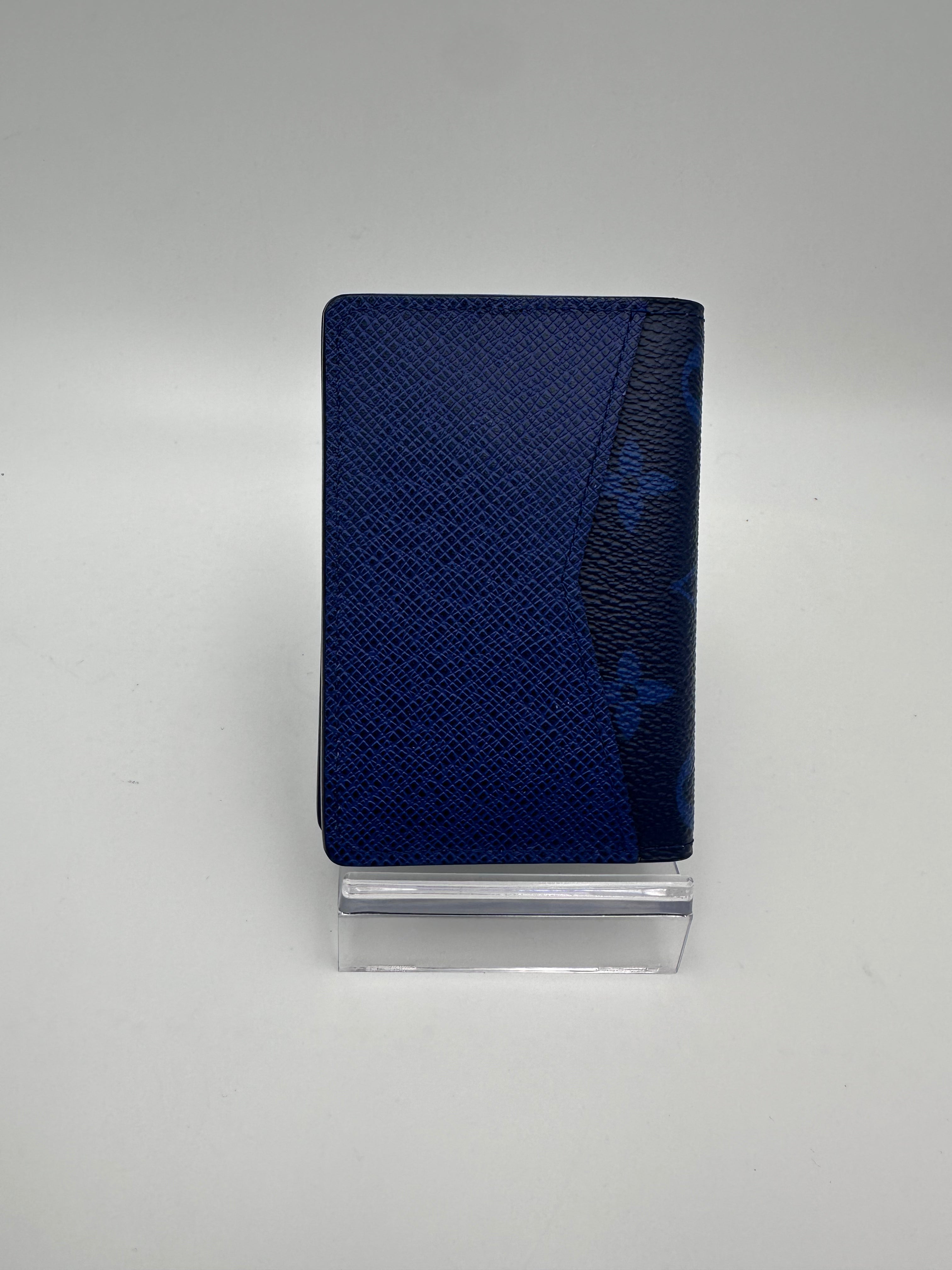 LOUIS VUITTON - Portafoglio Compatto Portacarte ORGANIZER Monogram Blu