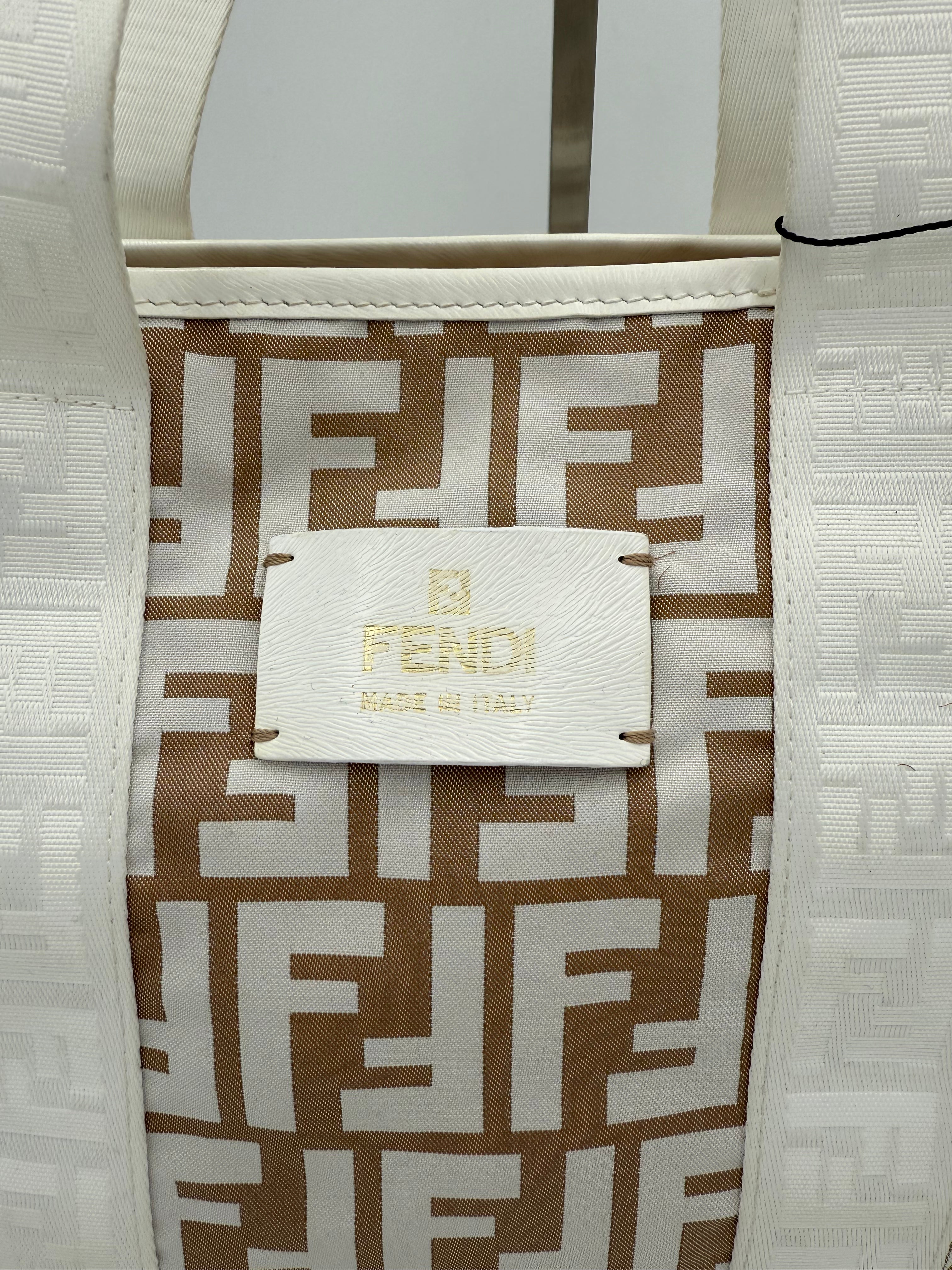 FENDI - Shopping FF Zucca bianca