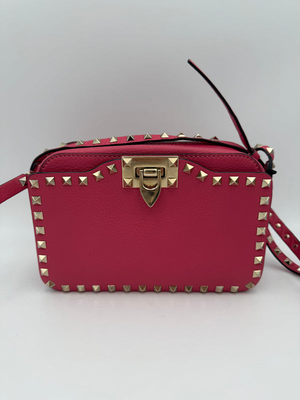VALENTINO GARAVANI - Rockstud Camera Bag Rosa
