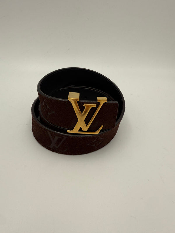 LOUIS VUITTON - Cintura tg. 80 LV Initales Empreinte Suede