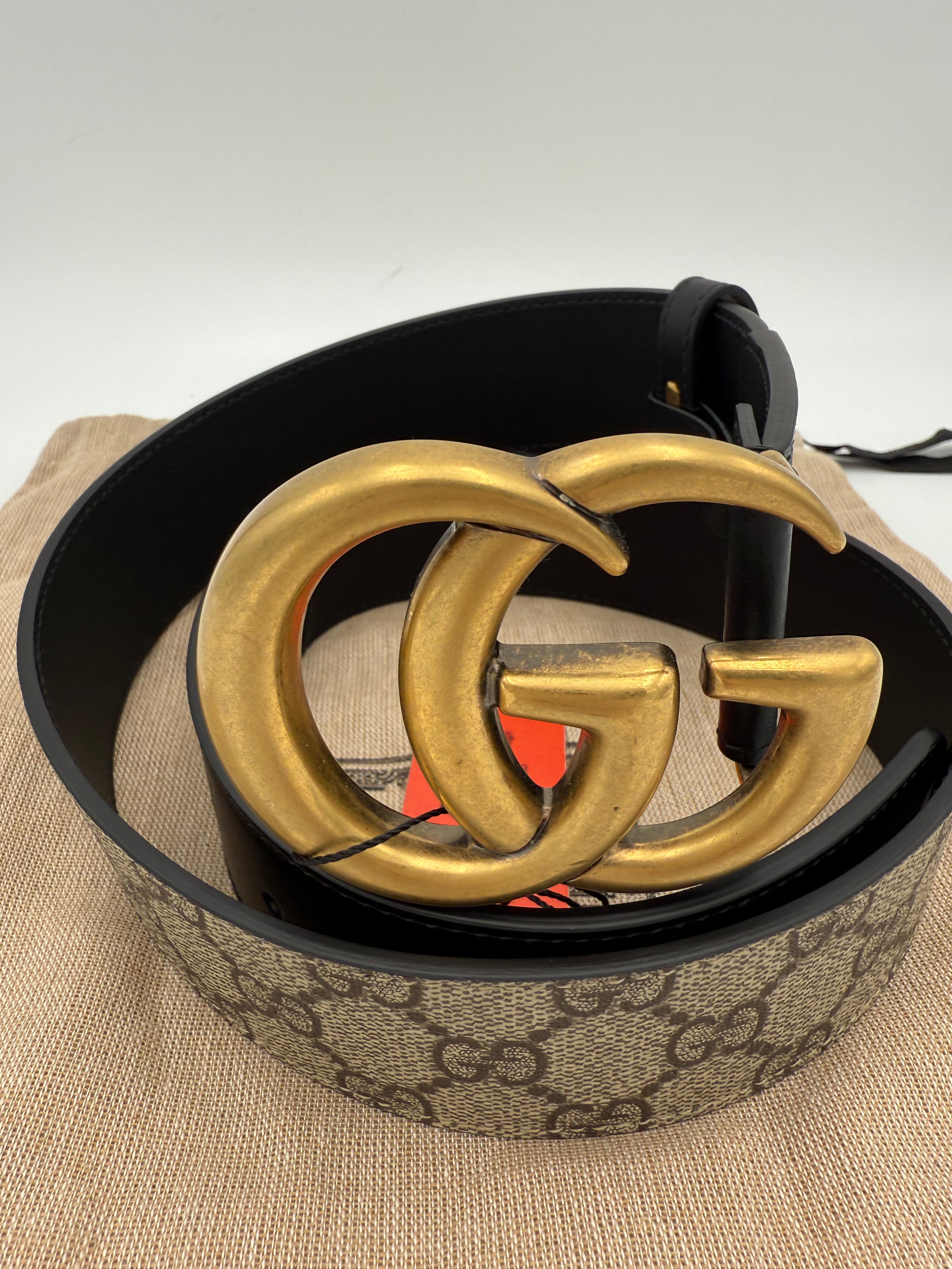 GUCCI - Cintura Fibbia GG Marmont