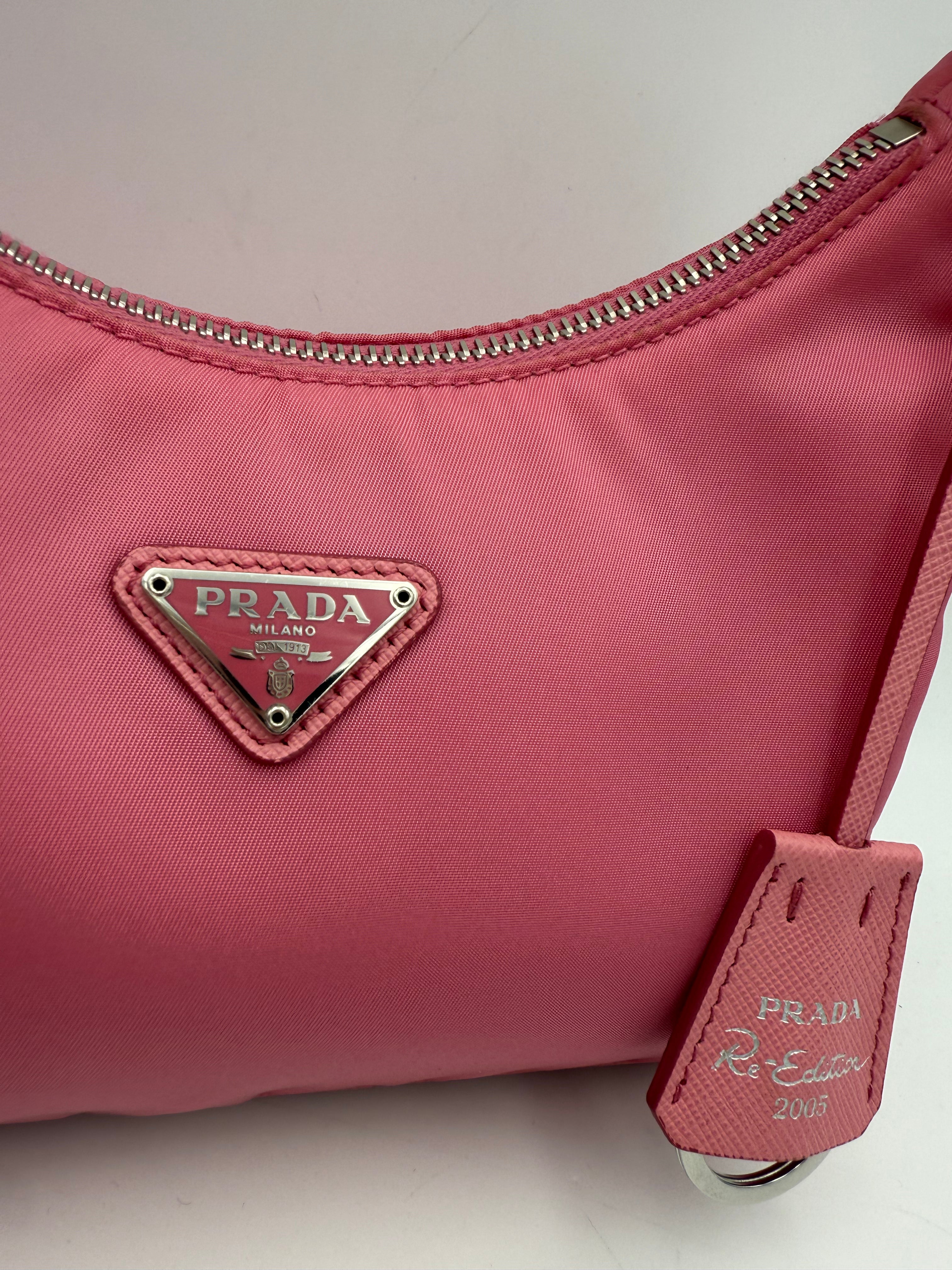 PRADA - Pink Nylon HOBO