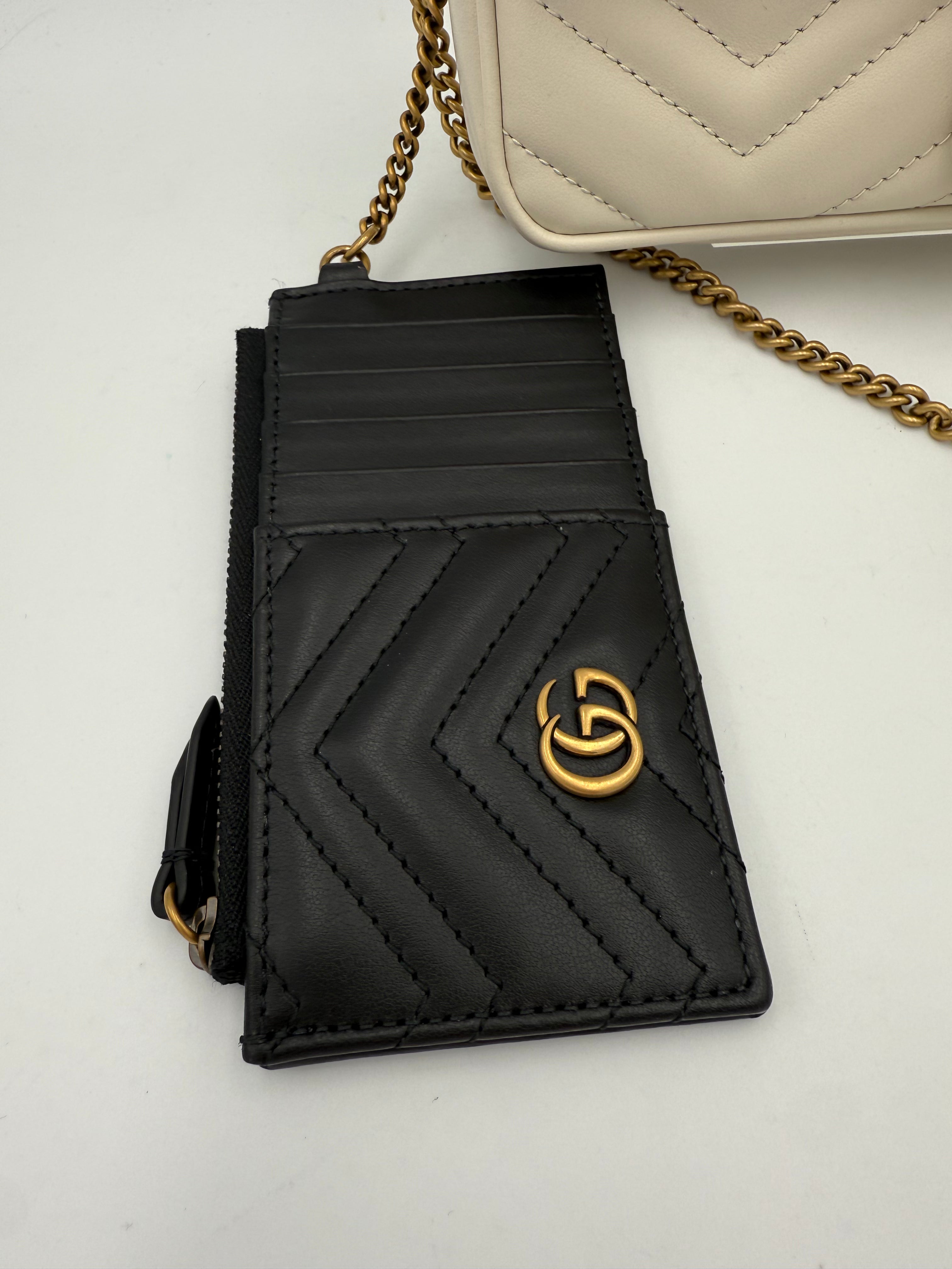 GUCCI - MARMONT Bianca con Portacarte rimovibile