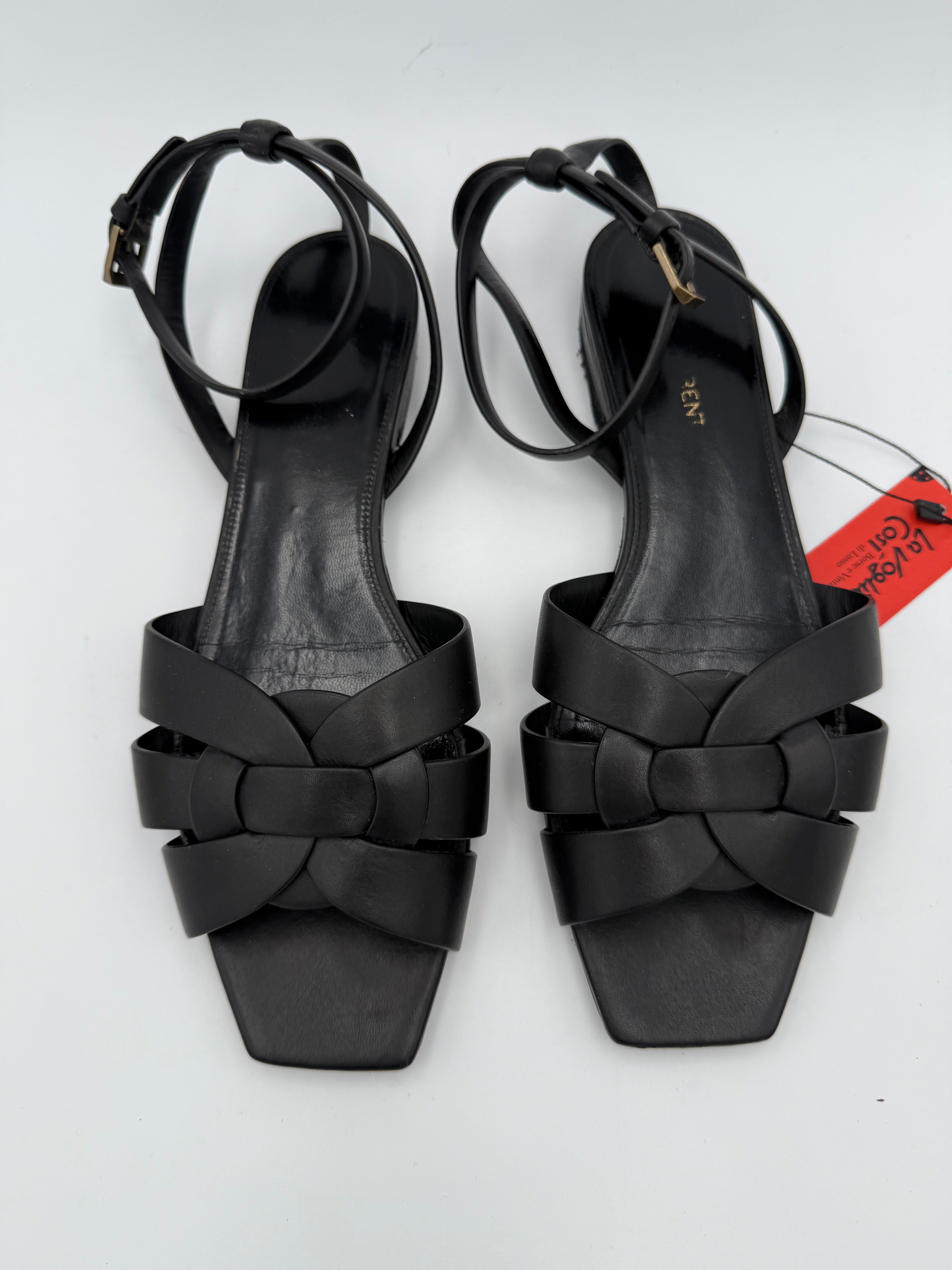 SAINT LAURENT - Sandali TRIBUTE vitello tg. 39,5