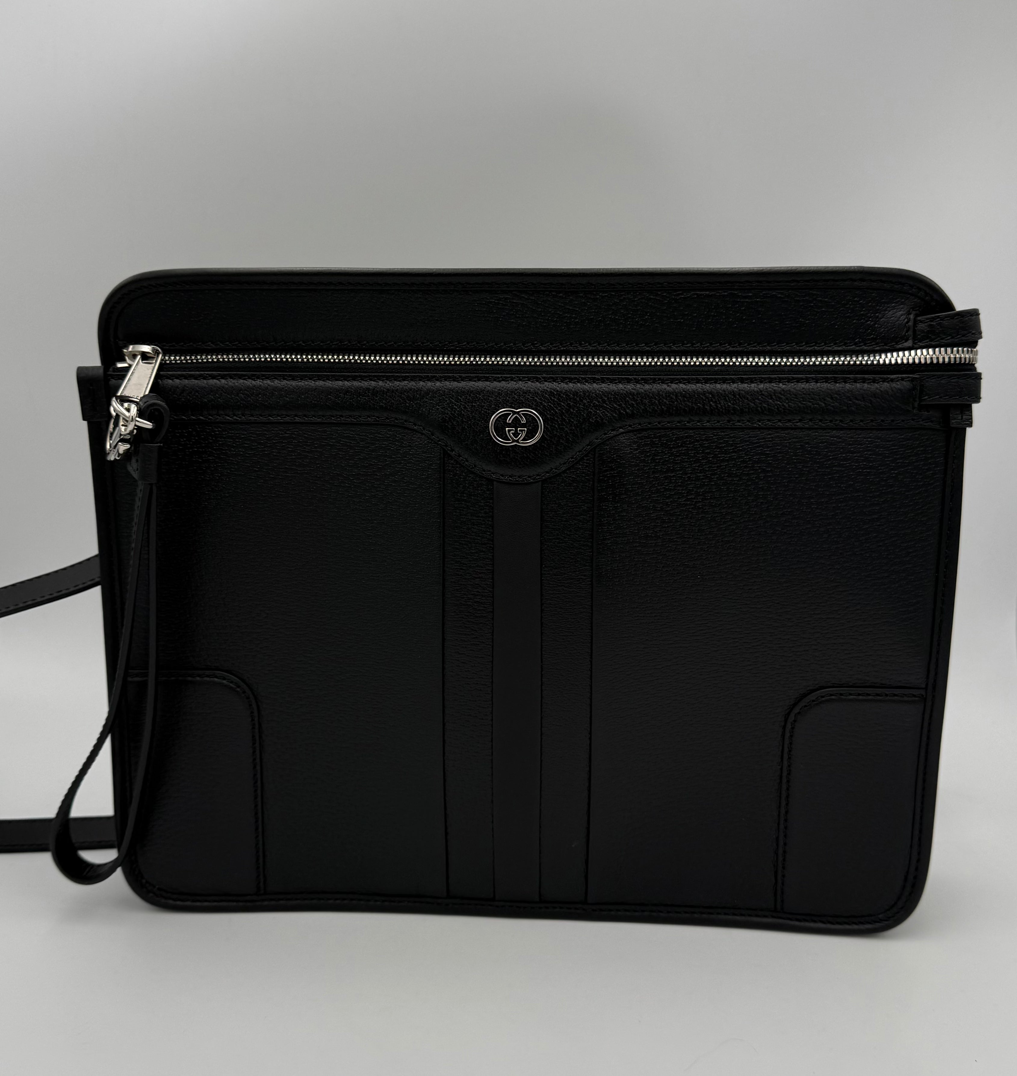 GUCCI - GG Pelle martellata borsa tracolla