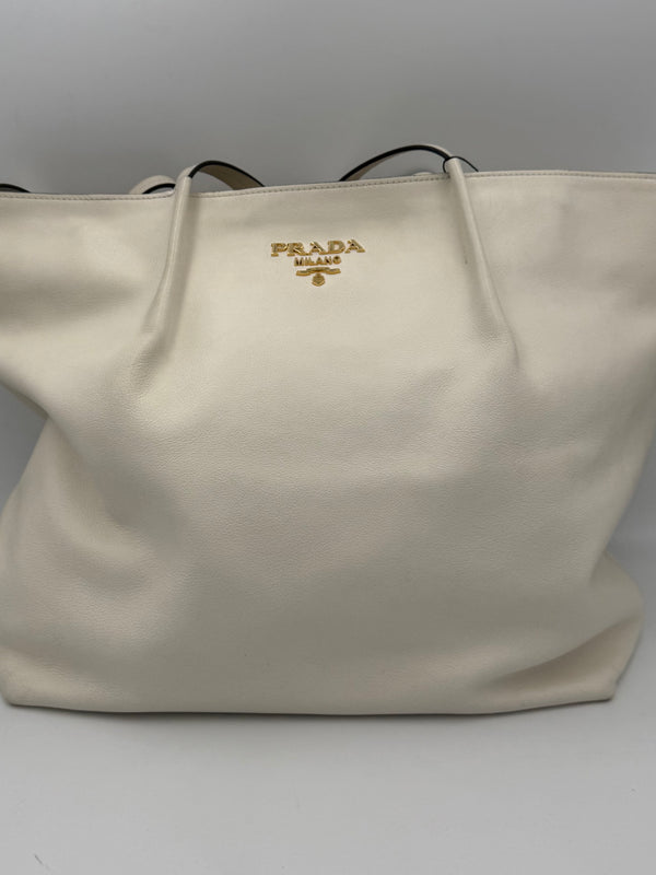 PRADA - SHOPPING BOWLING in Leather