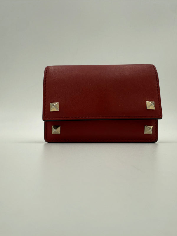 VALENTINO GARAVANI - PUNK-Style Leather and Canvas Wallet