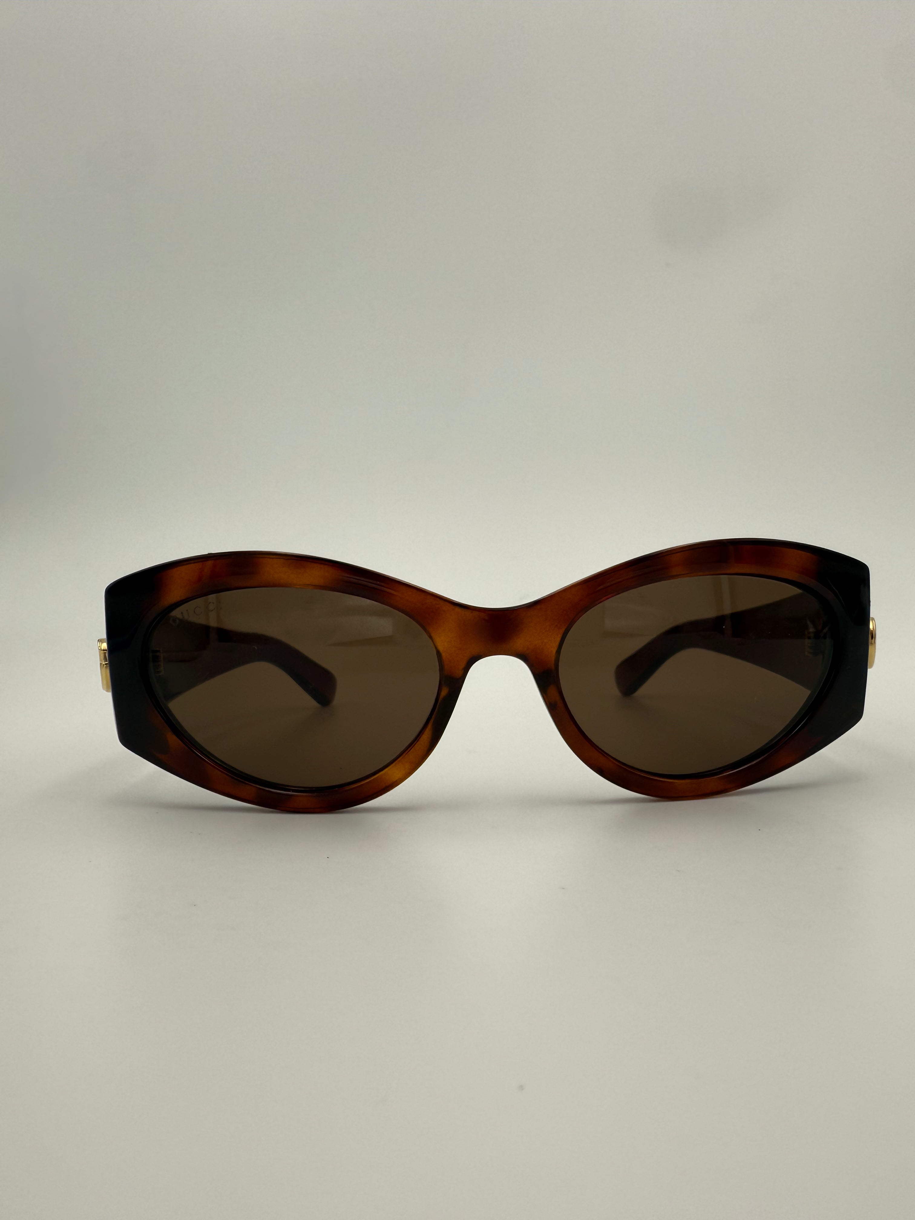 GUCCI - Occhiale da sole GG Marmont Marroni
