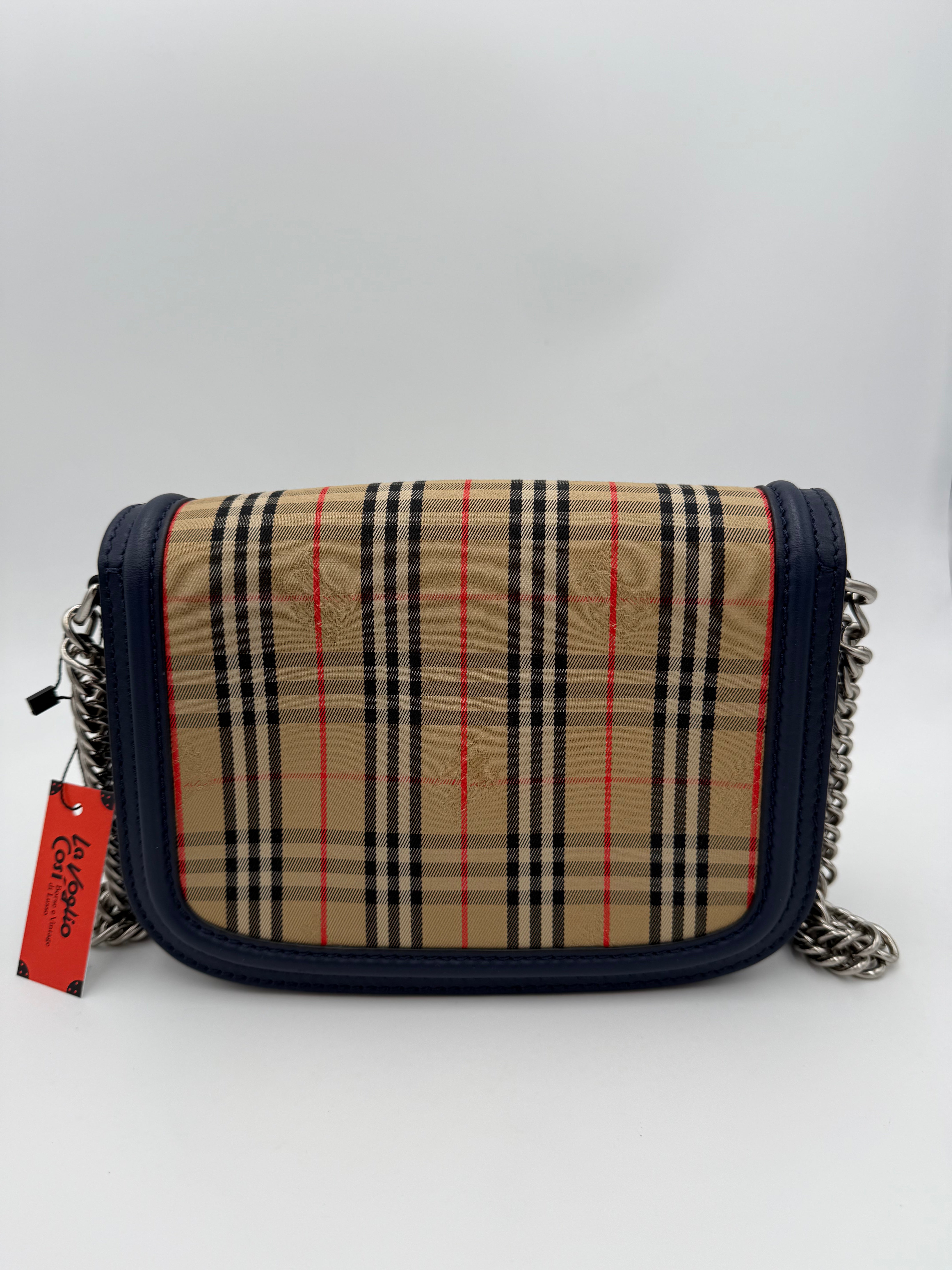 BURBERRY - Borsa a spalla con catena