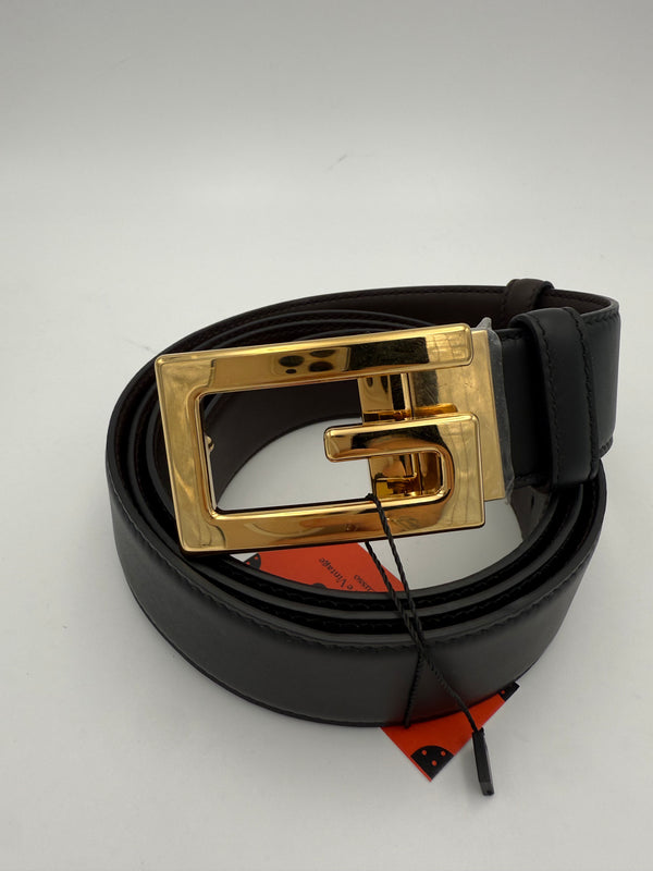 GUCCI - Reversible Belt with Gucci Buckle for Men