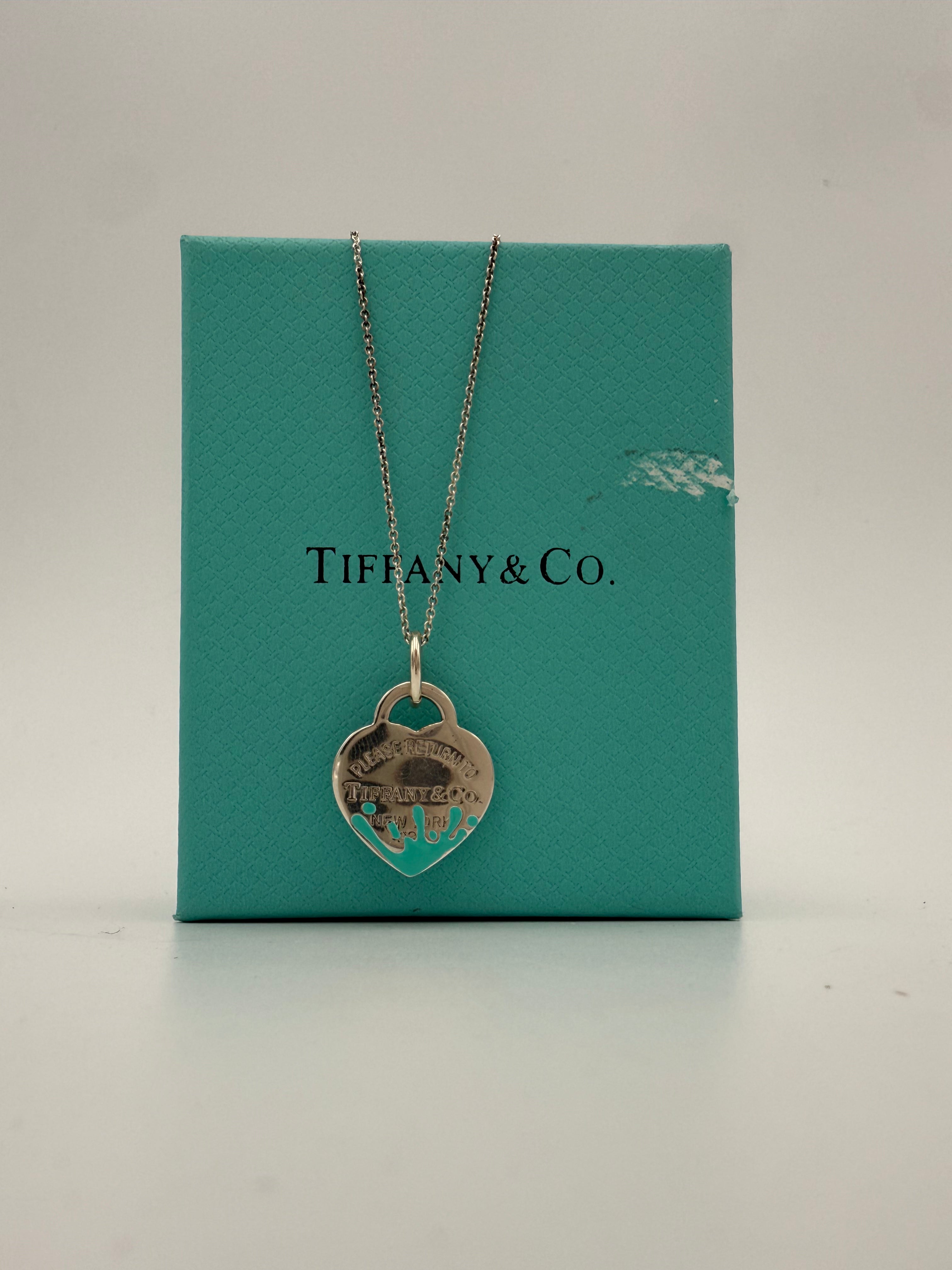 TIFFANY & CO. - Collana PLEASE RETURN TO con cuore splash