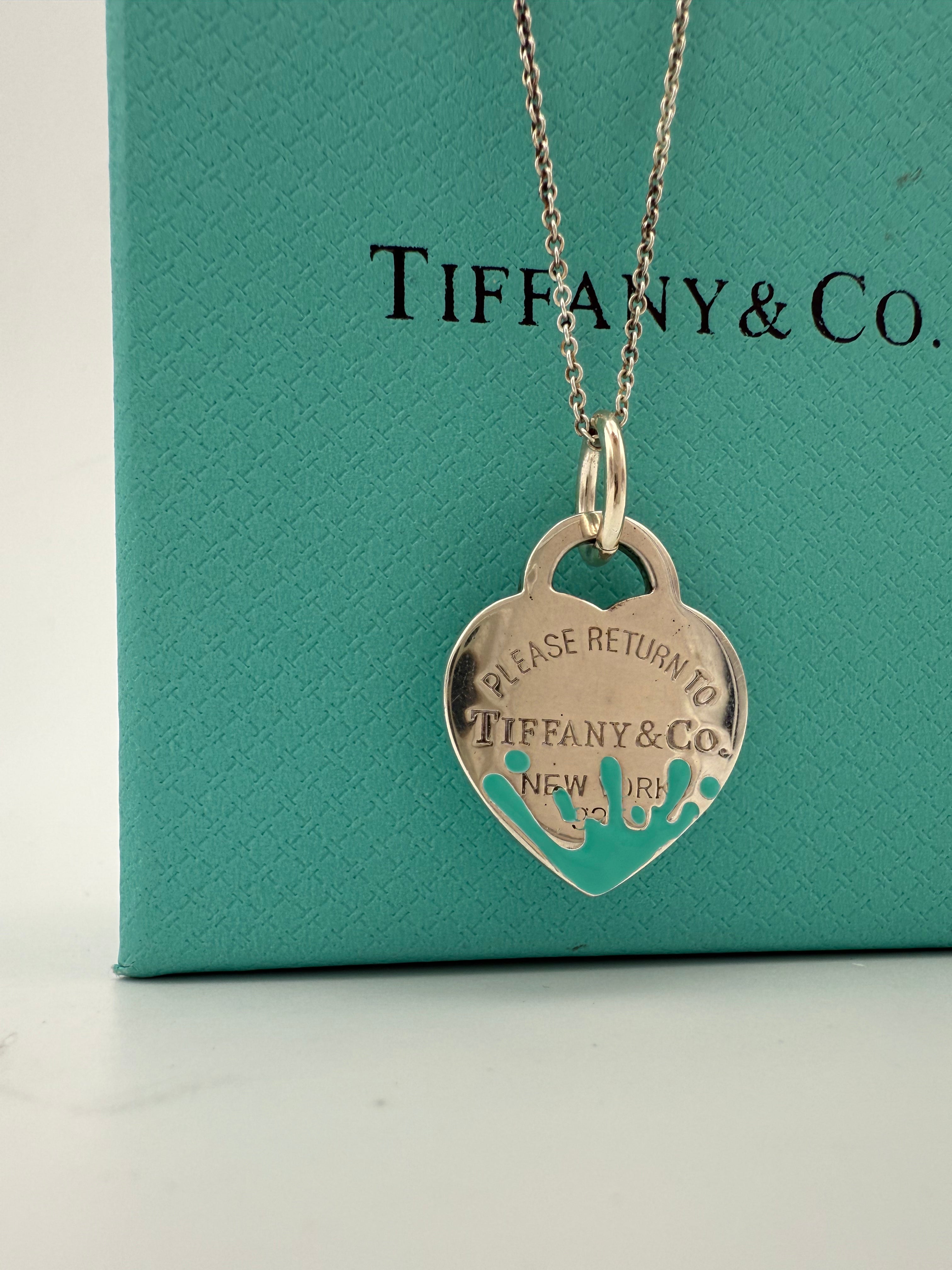 TIFFANY & CO. - Collana PLEASE RETURN TO con cuore splash