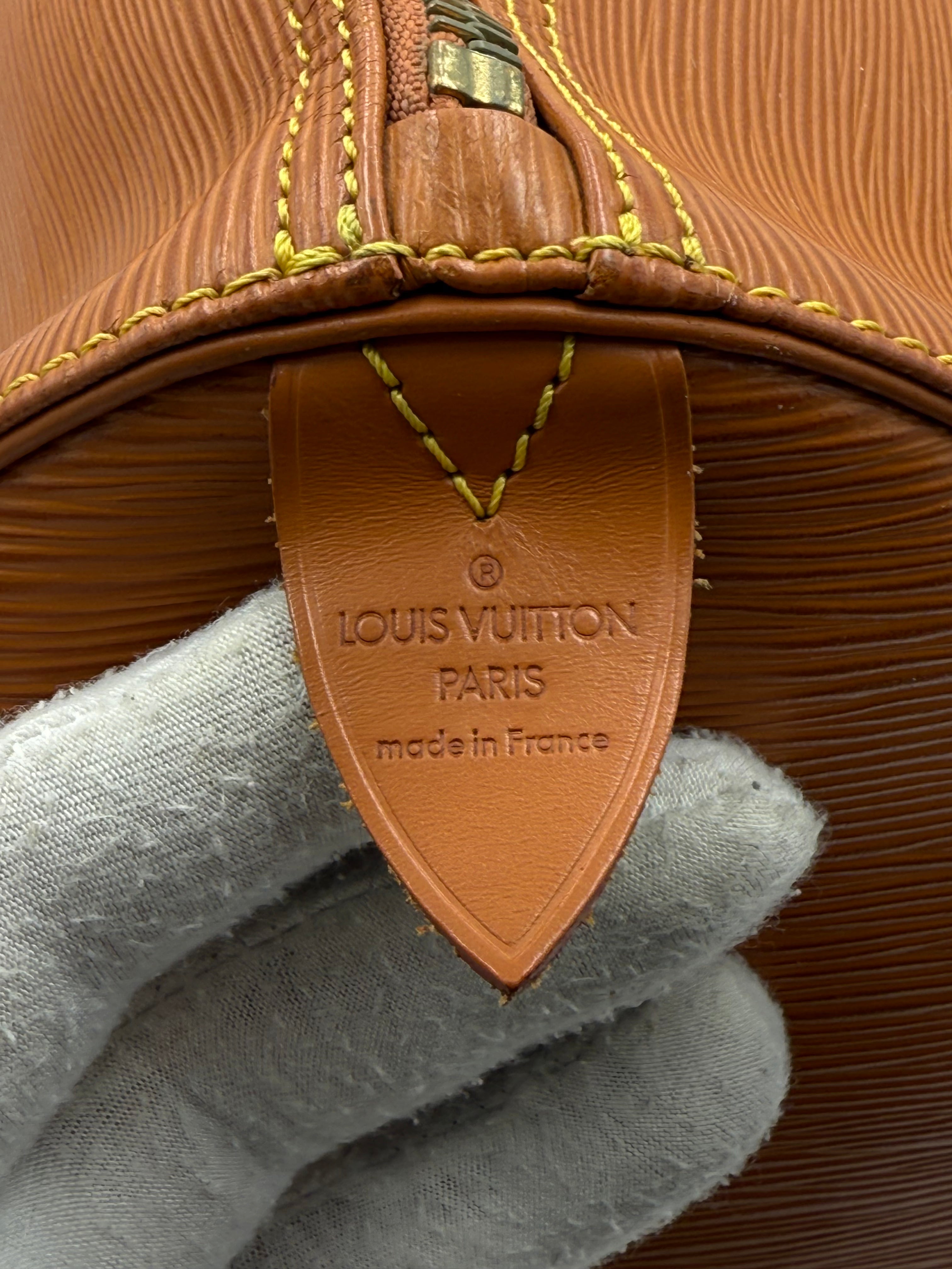 LOUIS VUITTON - KEEPALL 50 in pelle EPI Marrone
