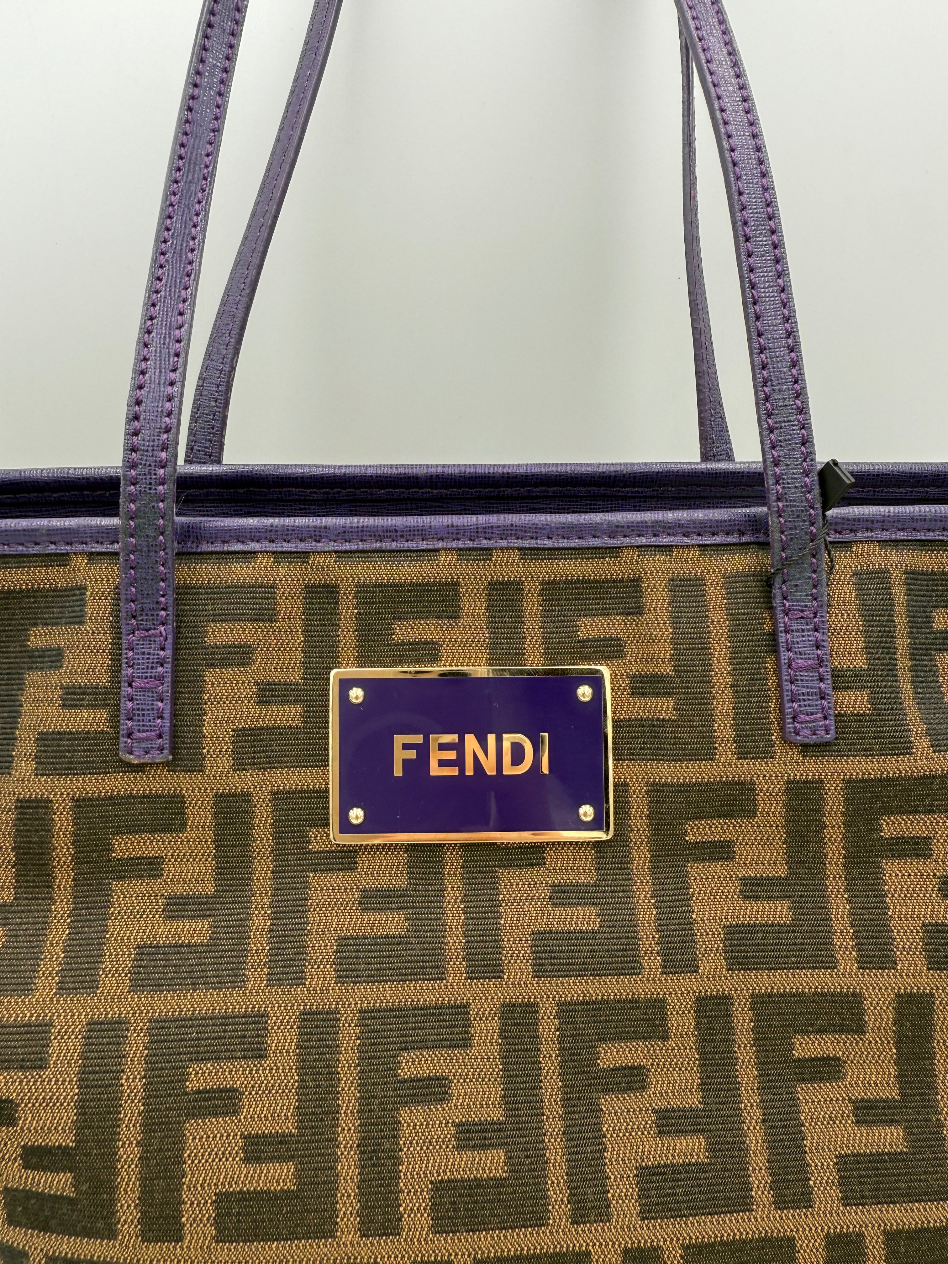 FENDI - Roll FF Zucca e pelle Viola