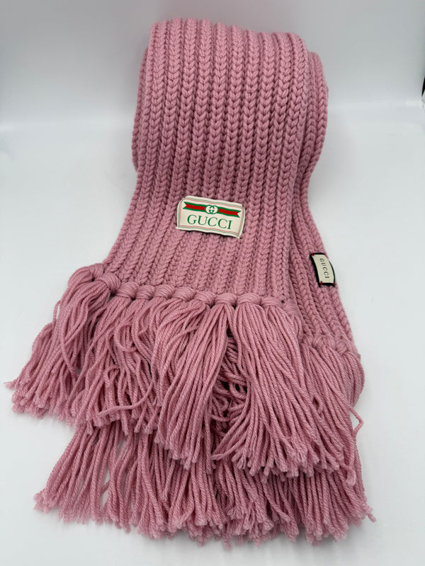 GUCCI - Pink GG Jumbo Scarf/Shawl