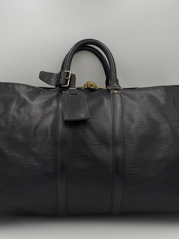 LOUIS VUITTON - KEEPALL 45 in pelle EPI Nera