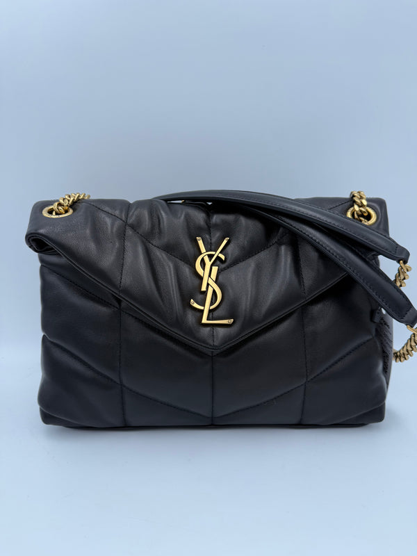 SAINT LAURENT - LOU LOU PUFFER SMALL Nera