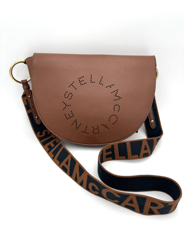 STELLA MCCARTNEY - Brown Half-Moon Bag