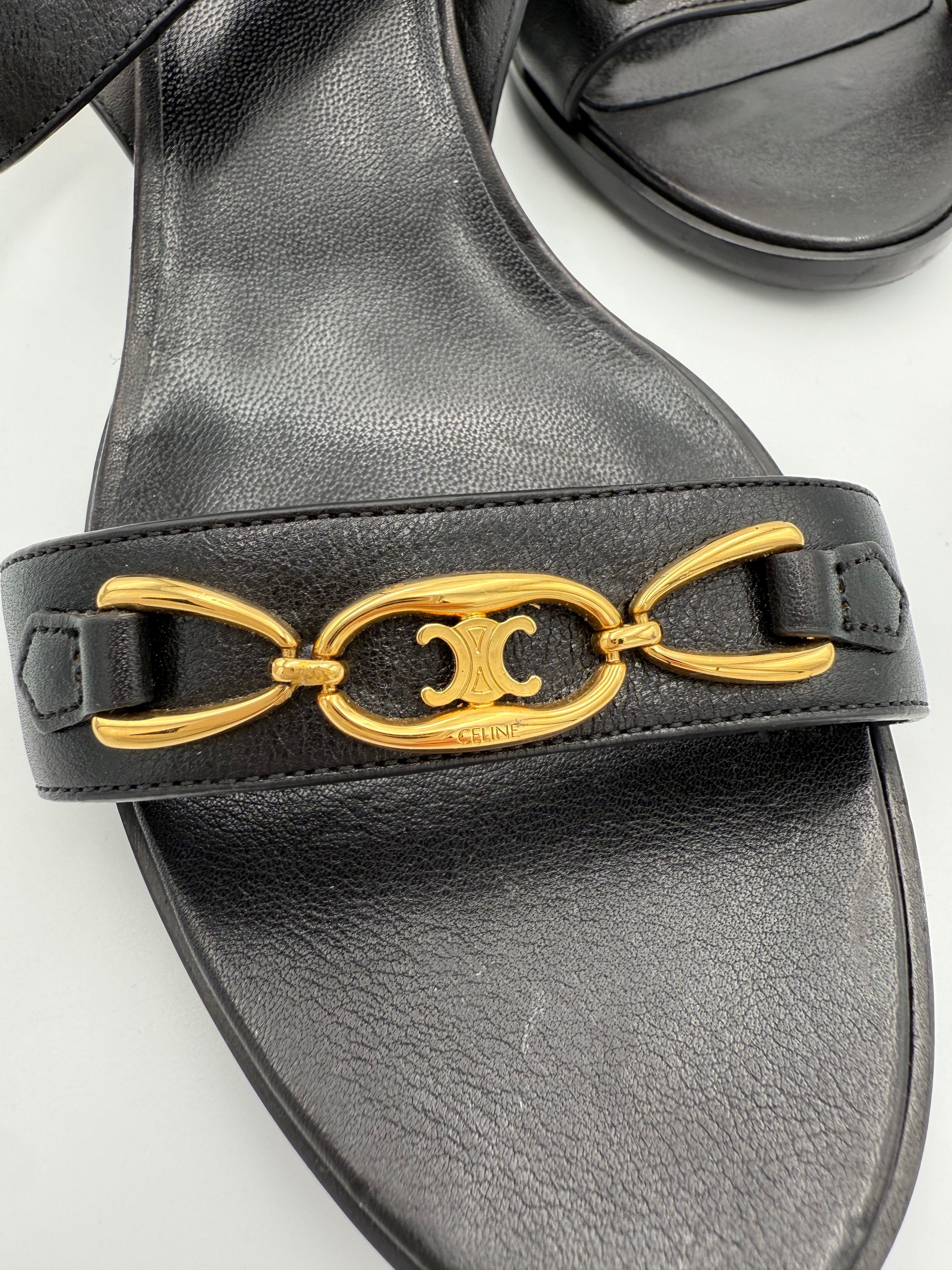 CELINE - Sandali TRIOMPHE vitello tg. 40