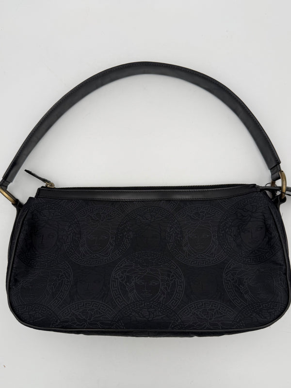 VERSACE - LA MEDUSA Signature Leather Clutch