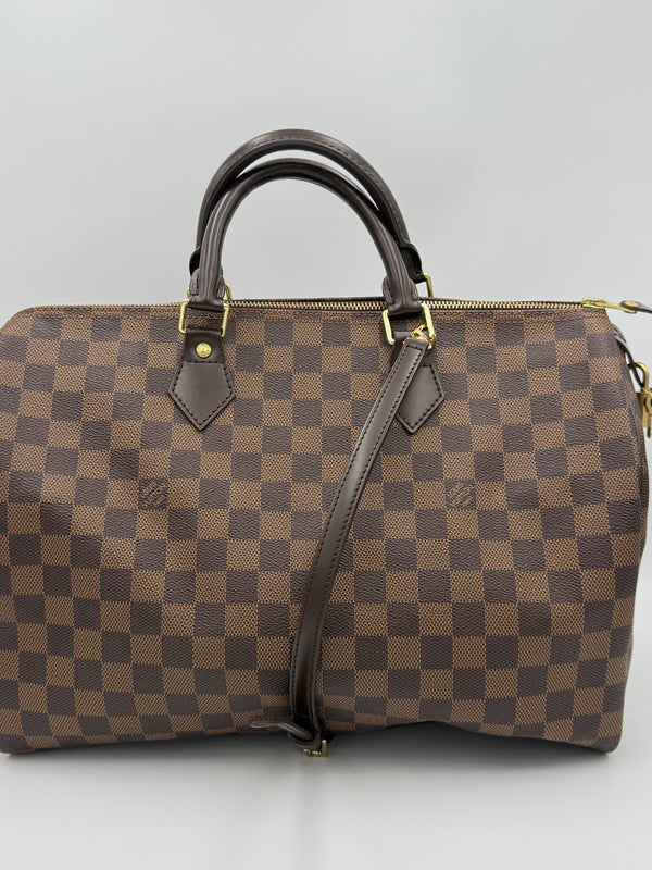 LOUIS VUITTON - Speedy 35 Damier Ebene con tracolla