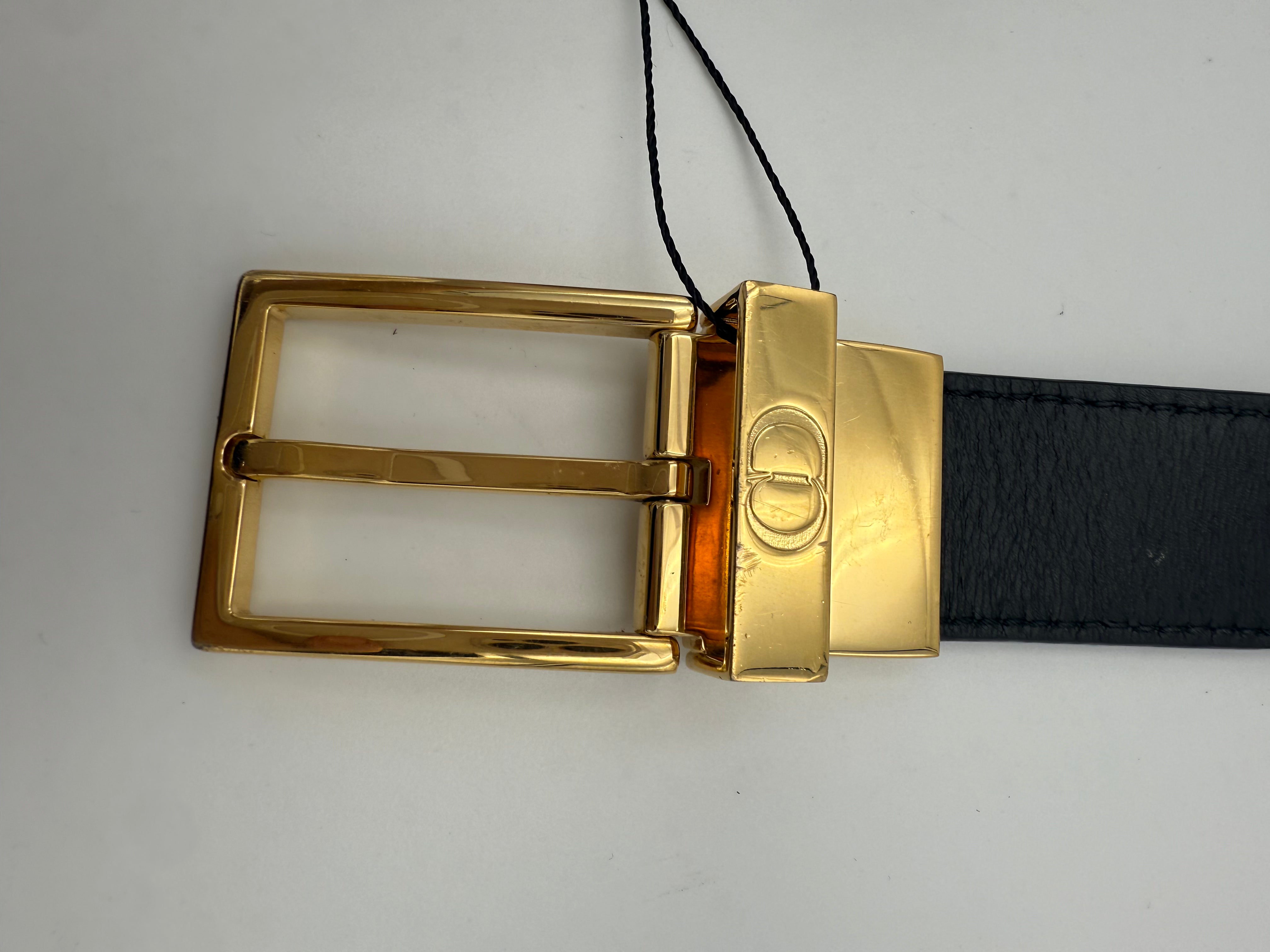 DIOR - Cintura uomo reversibile NERA MARRONE Logo CD