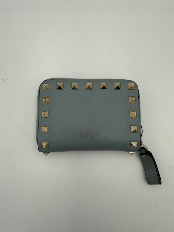 VALENTINO GARAVANI - PUNK-Style Leather and Canvas Wallet