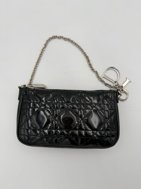DIOR - Lady Dior - Pouch / Pochette Cannage Vernis