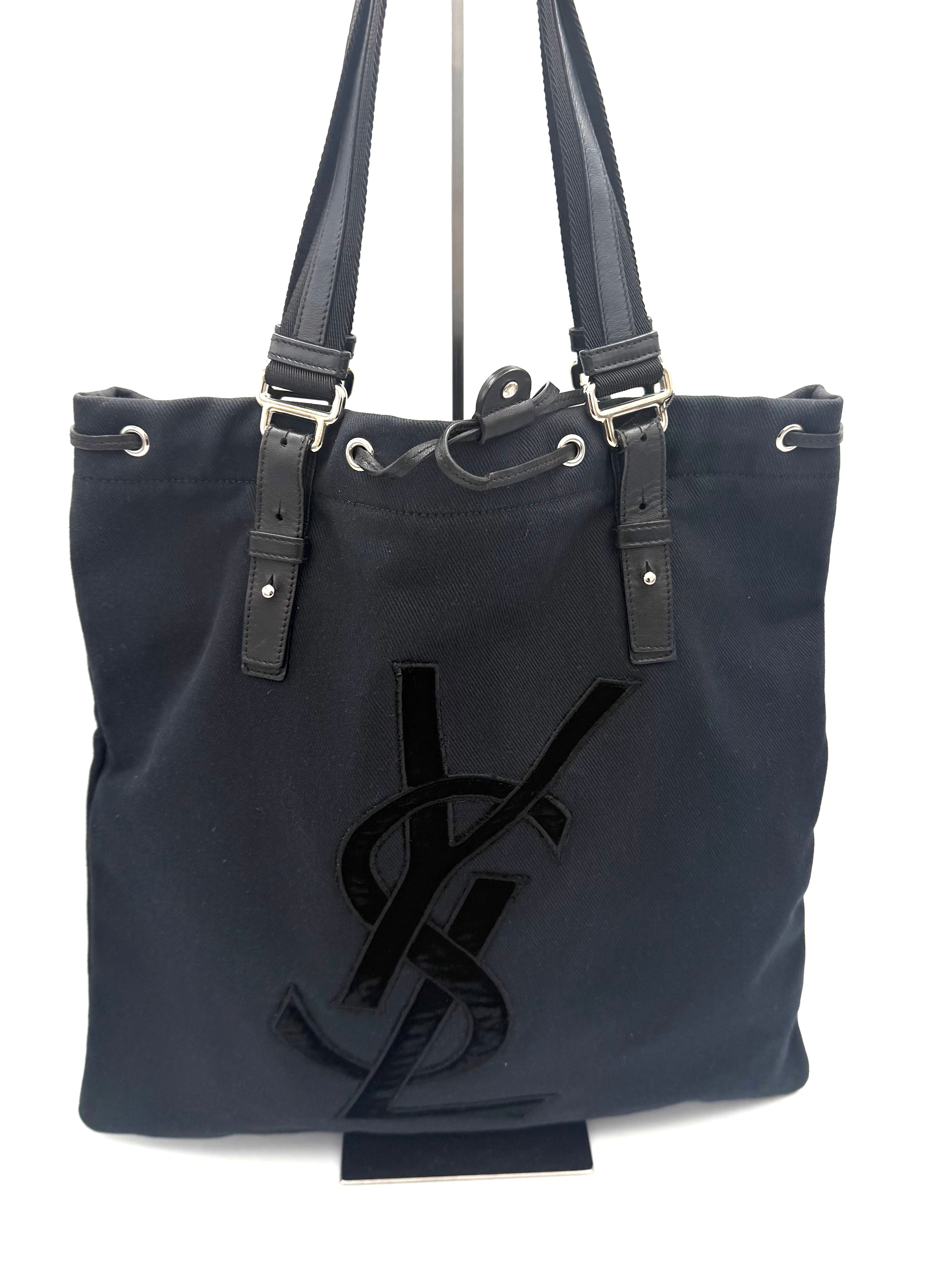 SAINT LAURENT - Tote Bag YSL nera