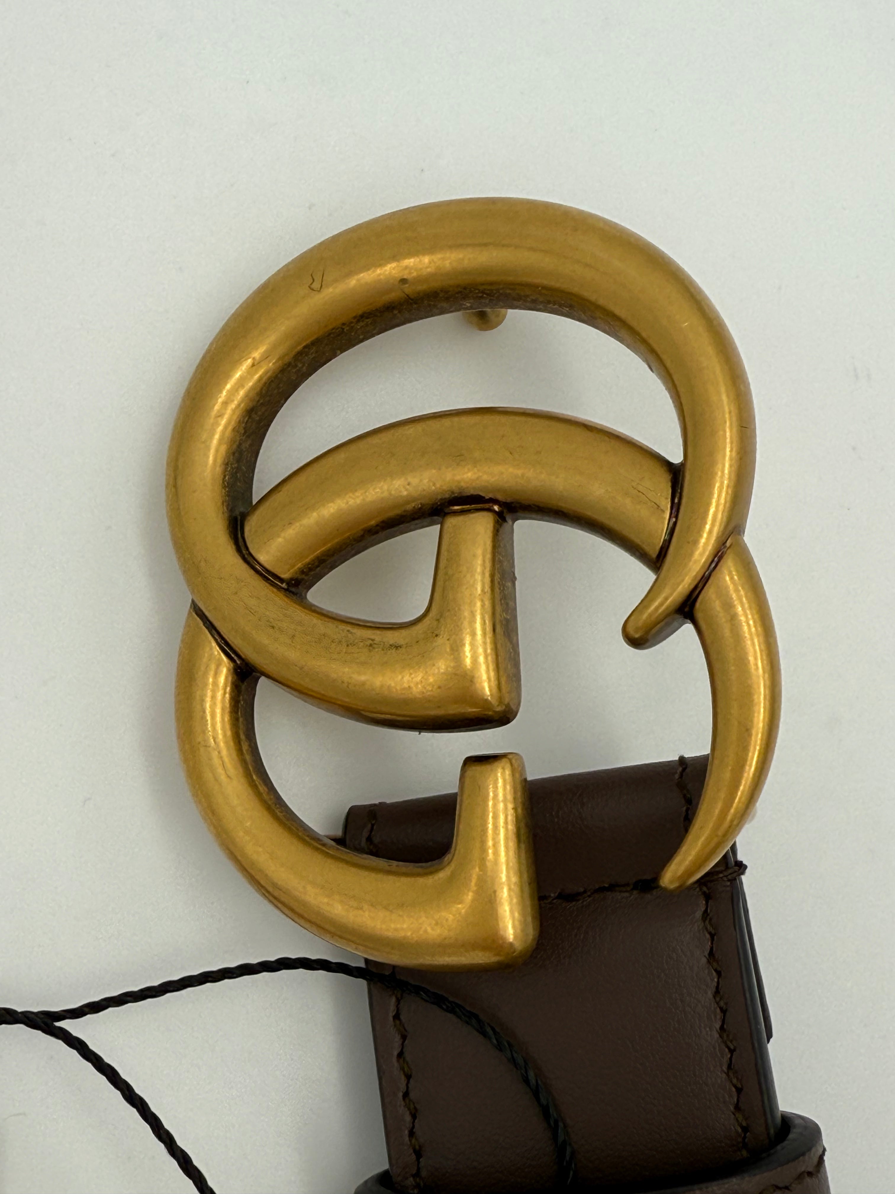 GUCCI - Cintura Fibbia GG Marmont Tg. 80