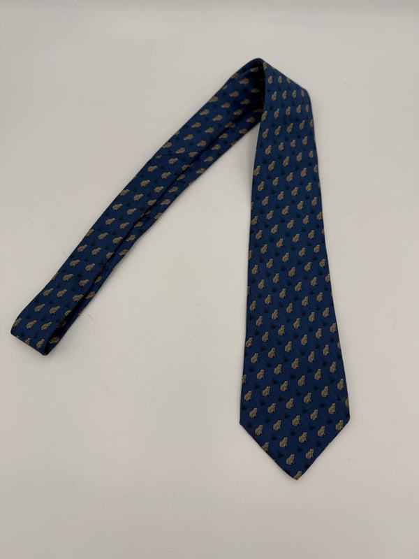 HERMES - Cravatta 100% Seta