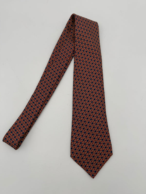 HERMES - Cravatta 100% Seta