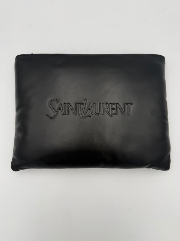 SAINT LAURENT - Pochette in pelle di agnello PUFFER